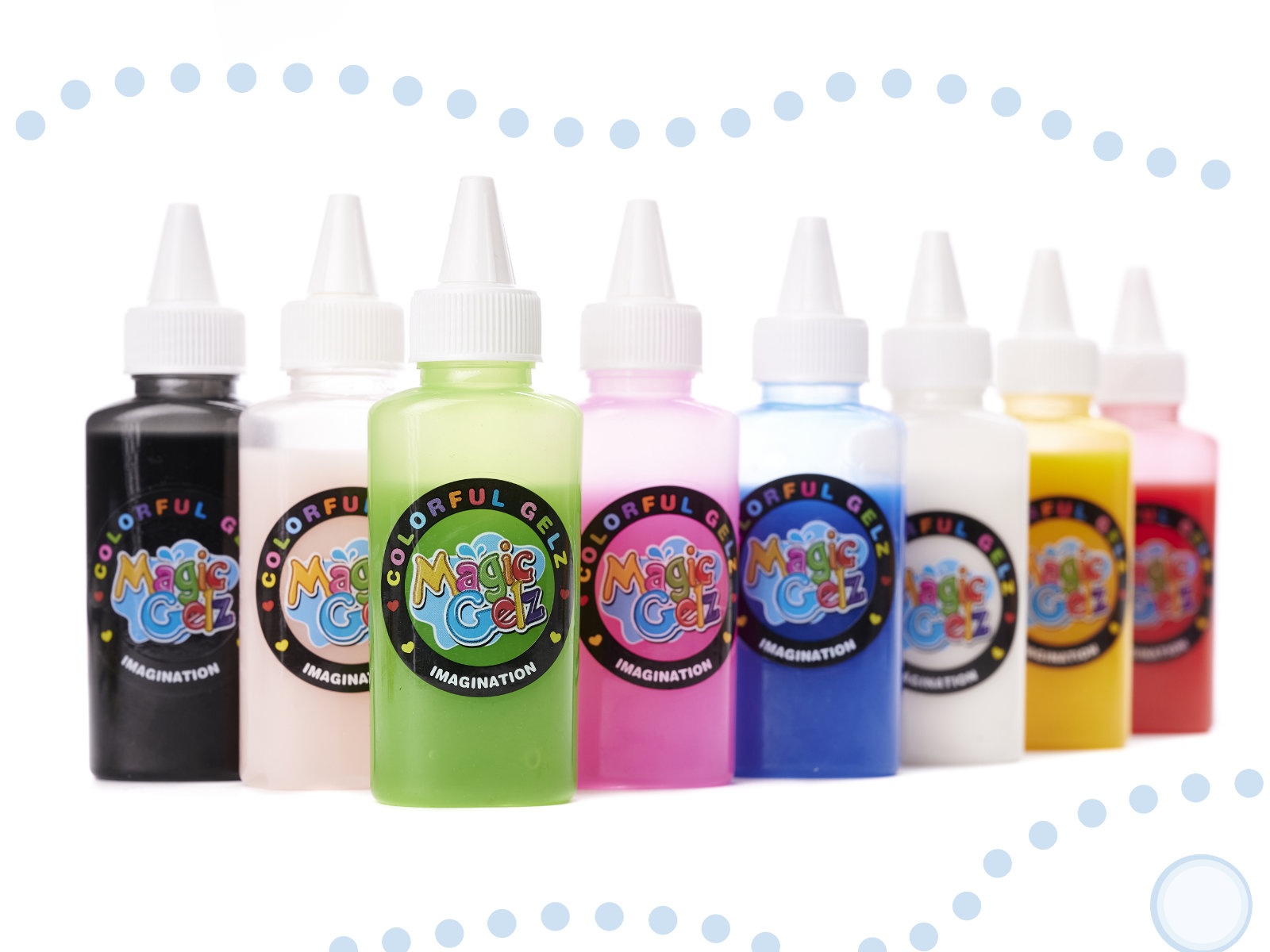 Klej żel kryształowy 3D crystal glue kreatywny zestaw w wiaderku 26el. - obrazek 4