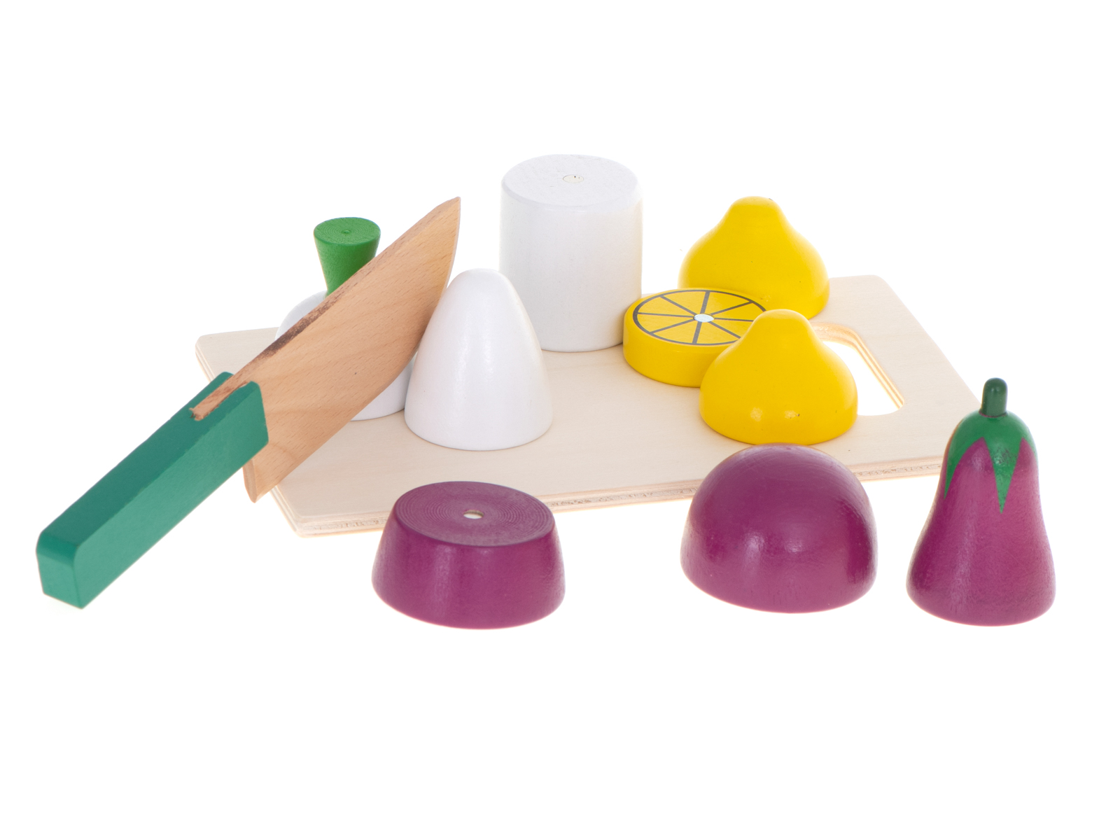 Warzywa drewniane do krojenia na magnes w skrzynce + akcesoria - obrazek 8