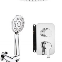 Zestaw prysznicowy podtynkowy z wylewką wannową