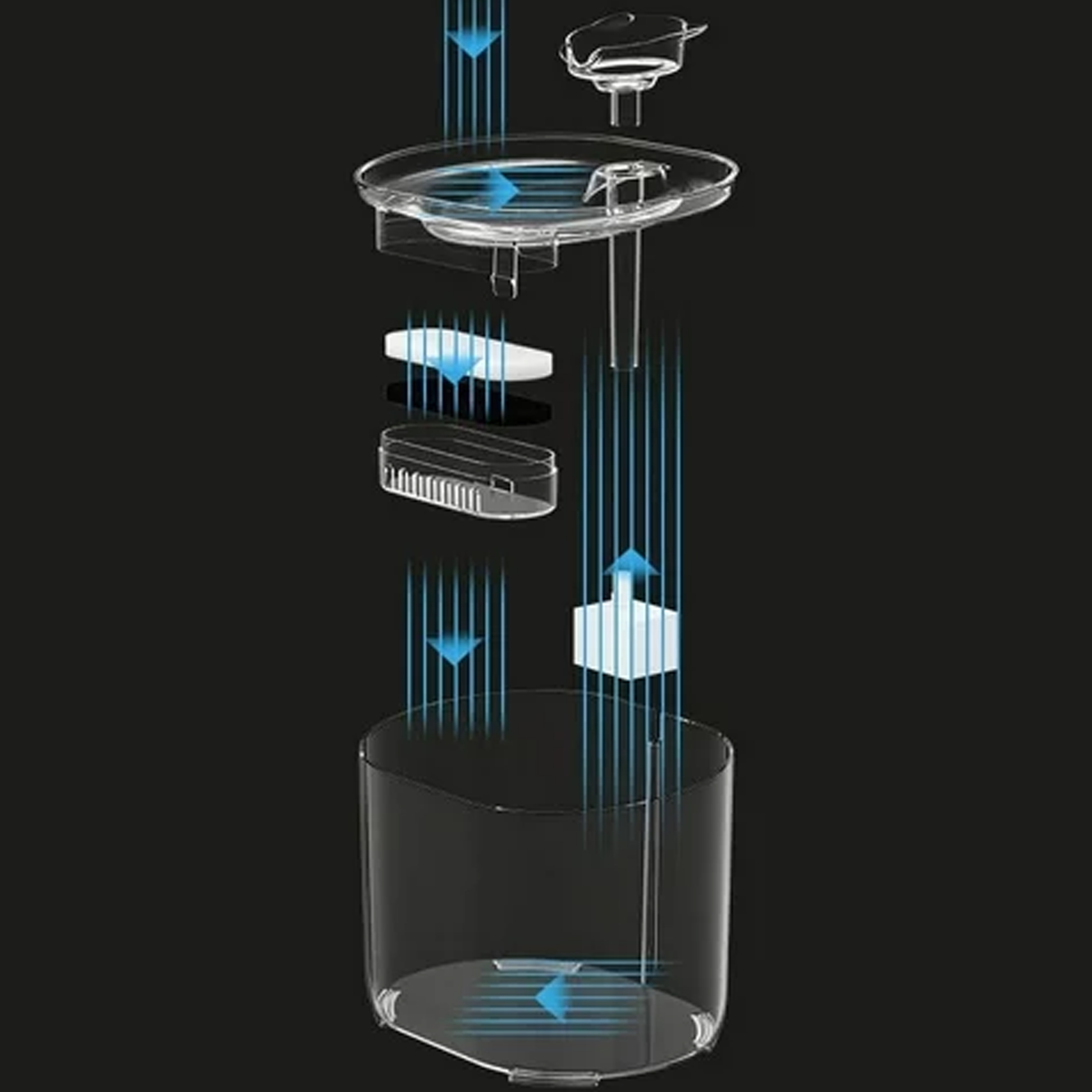 Poidełko Automatyczne Miska Poidło Cicha Fontanna dla Kota Psa 2,2 L - obrazek 11