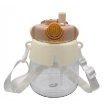 50 x BIDON DO SZKOŁY PRZEDSZKOLA BUTELKA NA WODĘ ZE SŁOMKĄ SMYCZ DLA DZIECI 1L