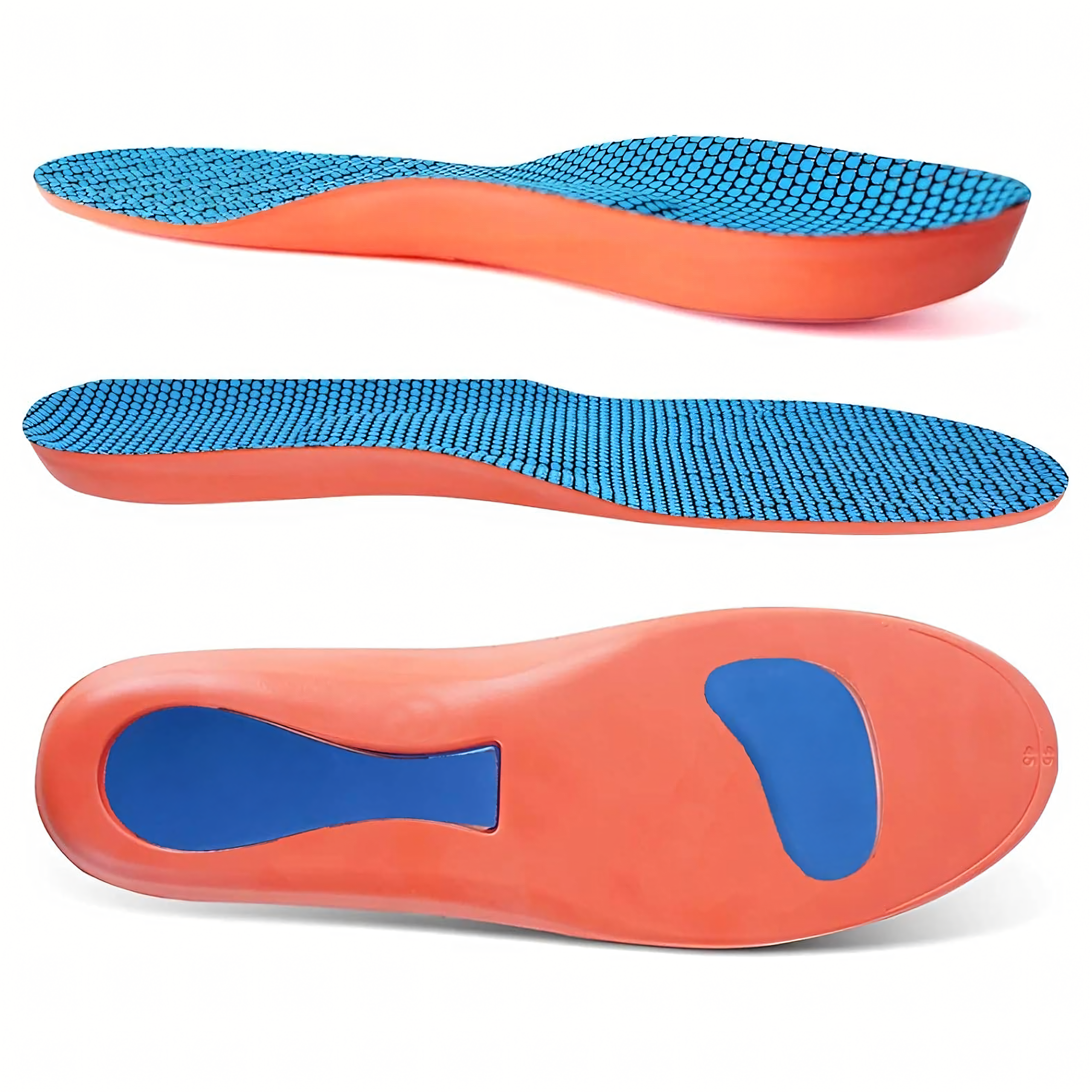 Sportowe Wkładki do Butów Amortyzujące Ortopedyczne z Pamięcią Kształtu 43-45 - obrazek 11