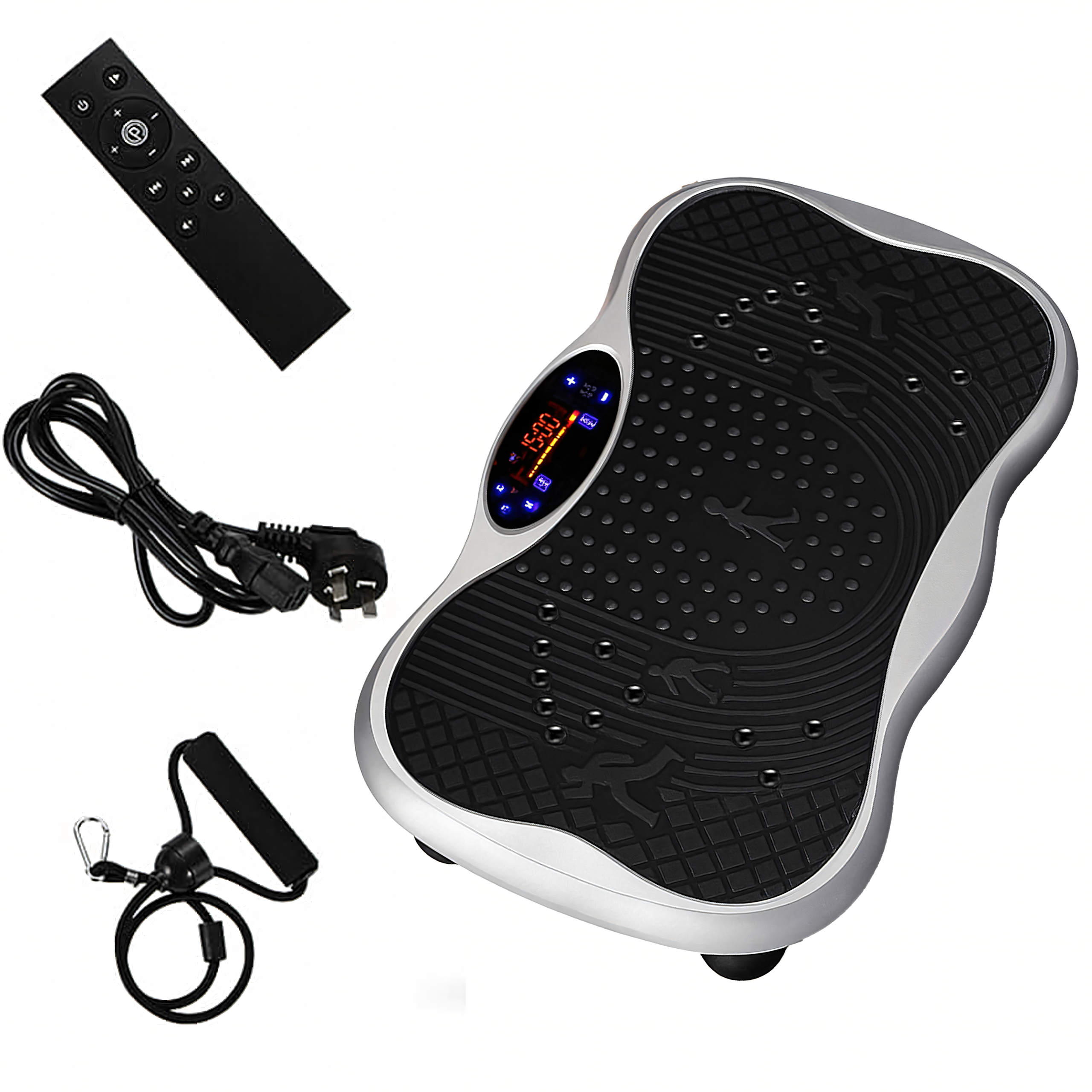 Platforma Wibracyjna Wibrująca Treningowa Masażer z Pilotem Linkami 150 kg - obrazek 5