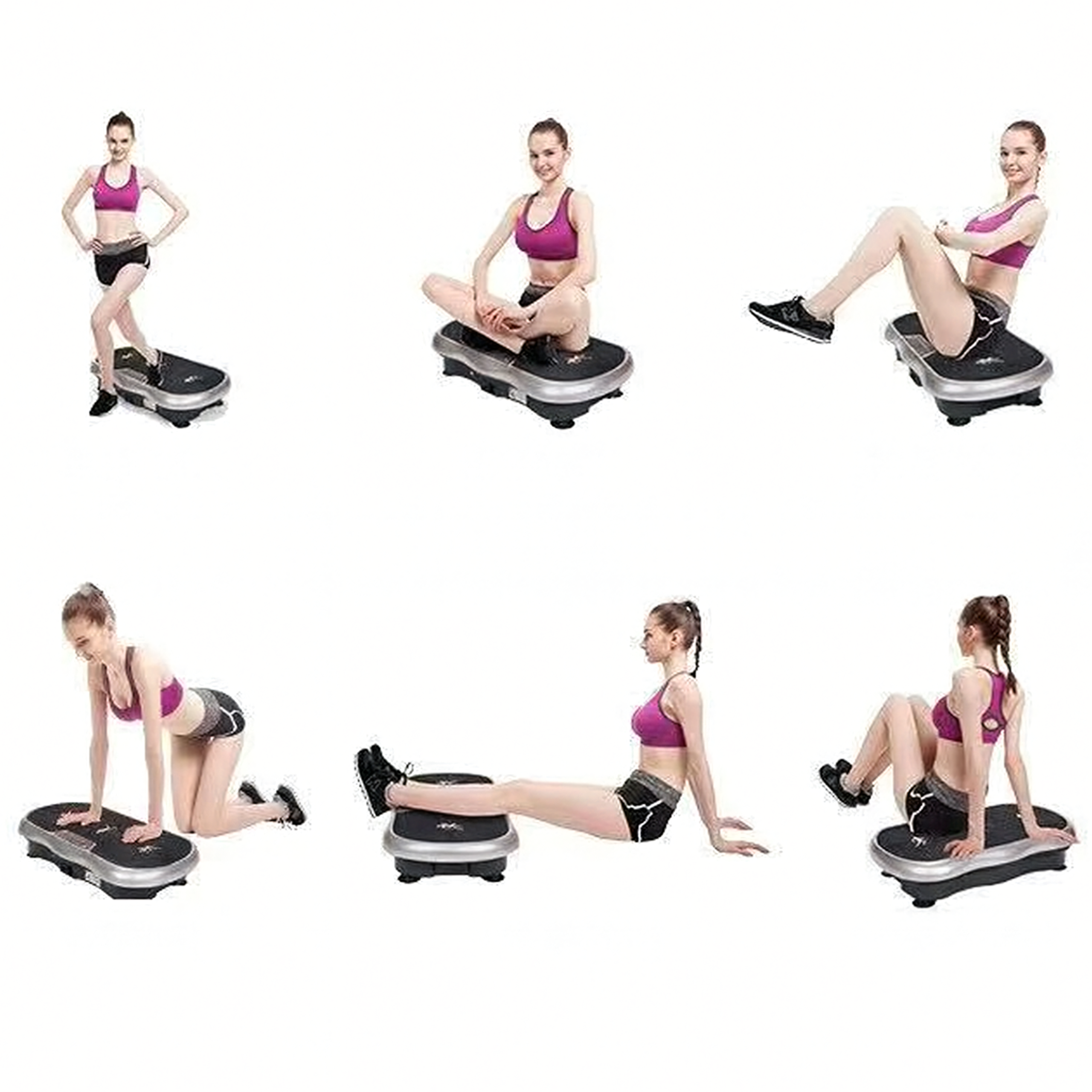 Platforma Wibracyjna Wibrująca Treningowa Masażer z Pilotem Linkami 150 kg - obrazek 11