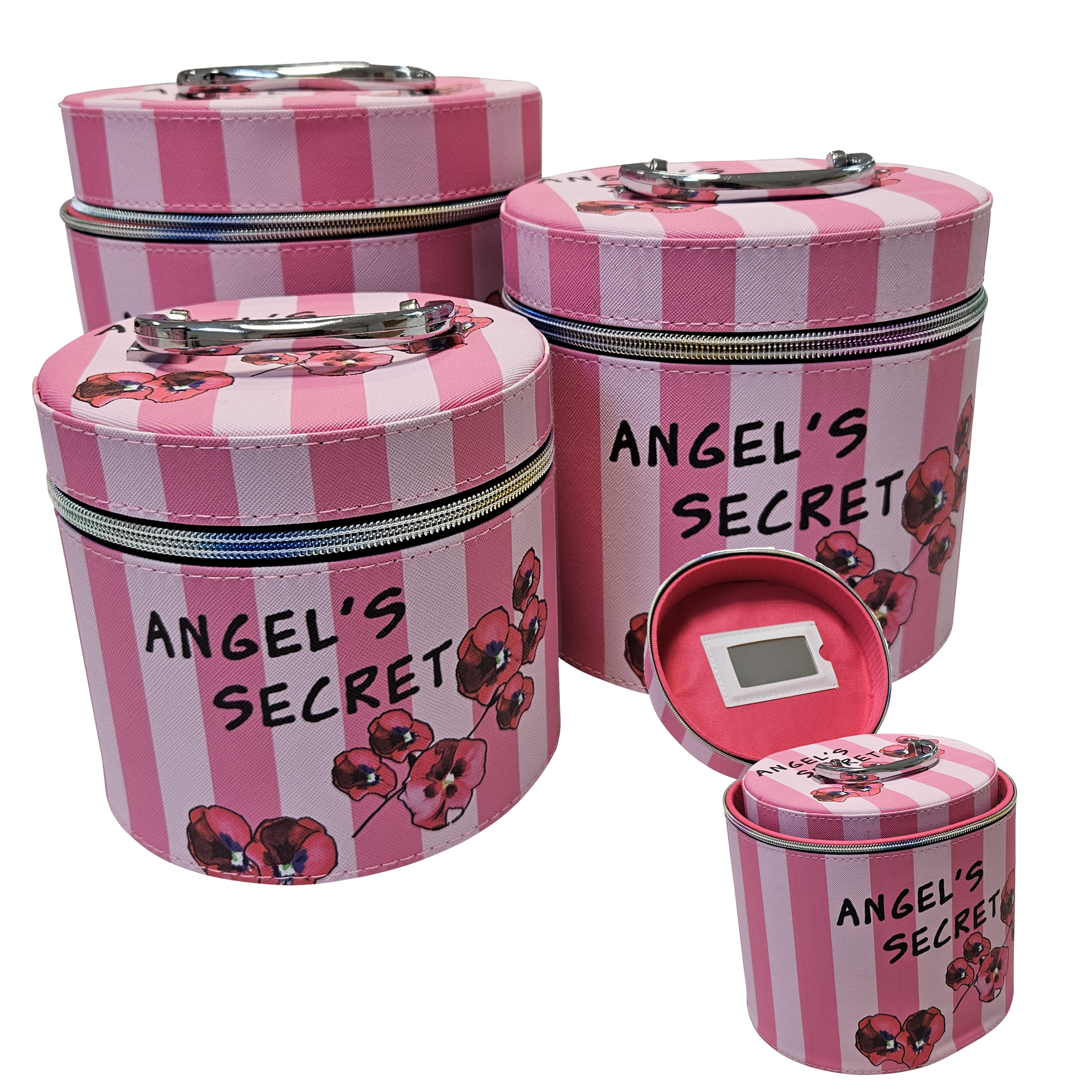 KOSMETYCZKA DAMSKA ORGANIZER KUFEREK NA KOSMETYKI 3w1 - obrazek 4