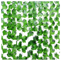 12x Sztuczny Bluszcz na Ścianę Balkon Roślina Liście Wisząca Dekoracje 27m