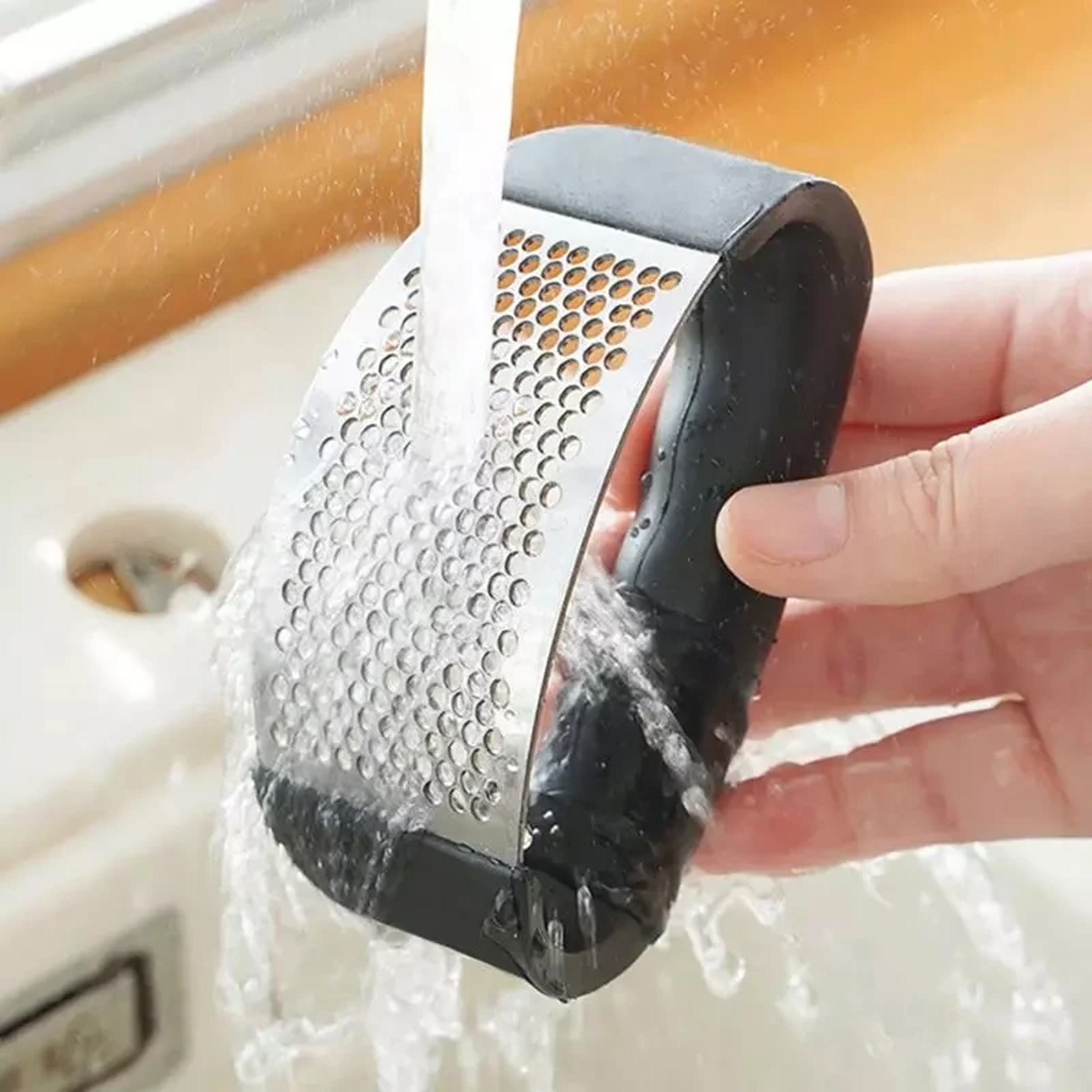 RĘCZNY WYCISKACZ WYCISKARKA PRASKA ZGNIATACZ SIEKACZ DO CZOSNKU STAL - obrazek 4