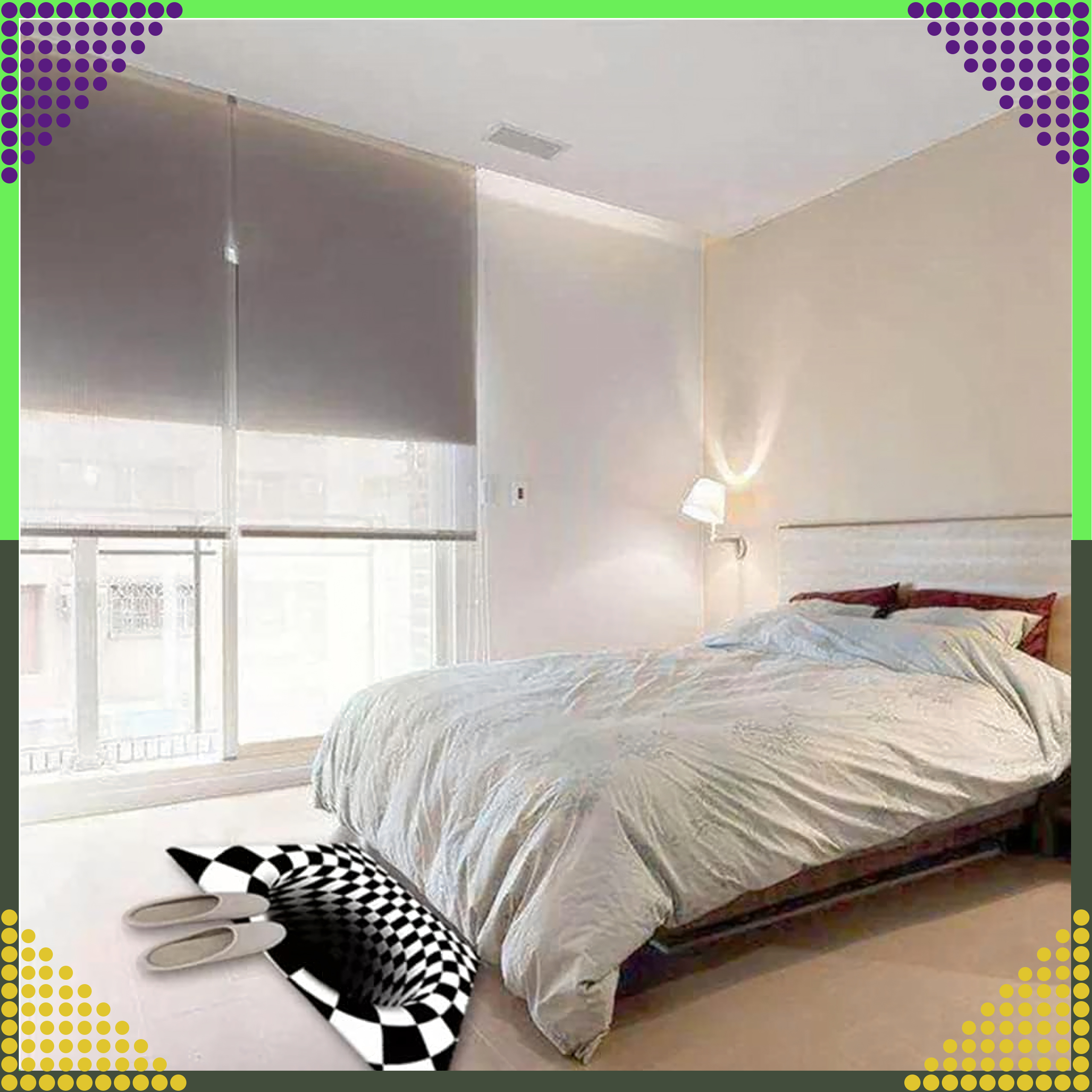 Chodnik Dywanik Mata Wycieraczka z Efektem 3D Iluzja Biała Dziura 60x90 CM - obrazek 5