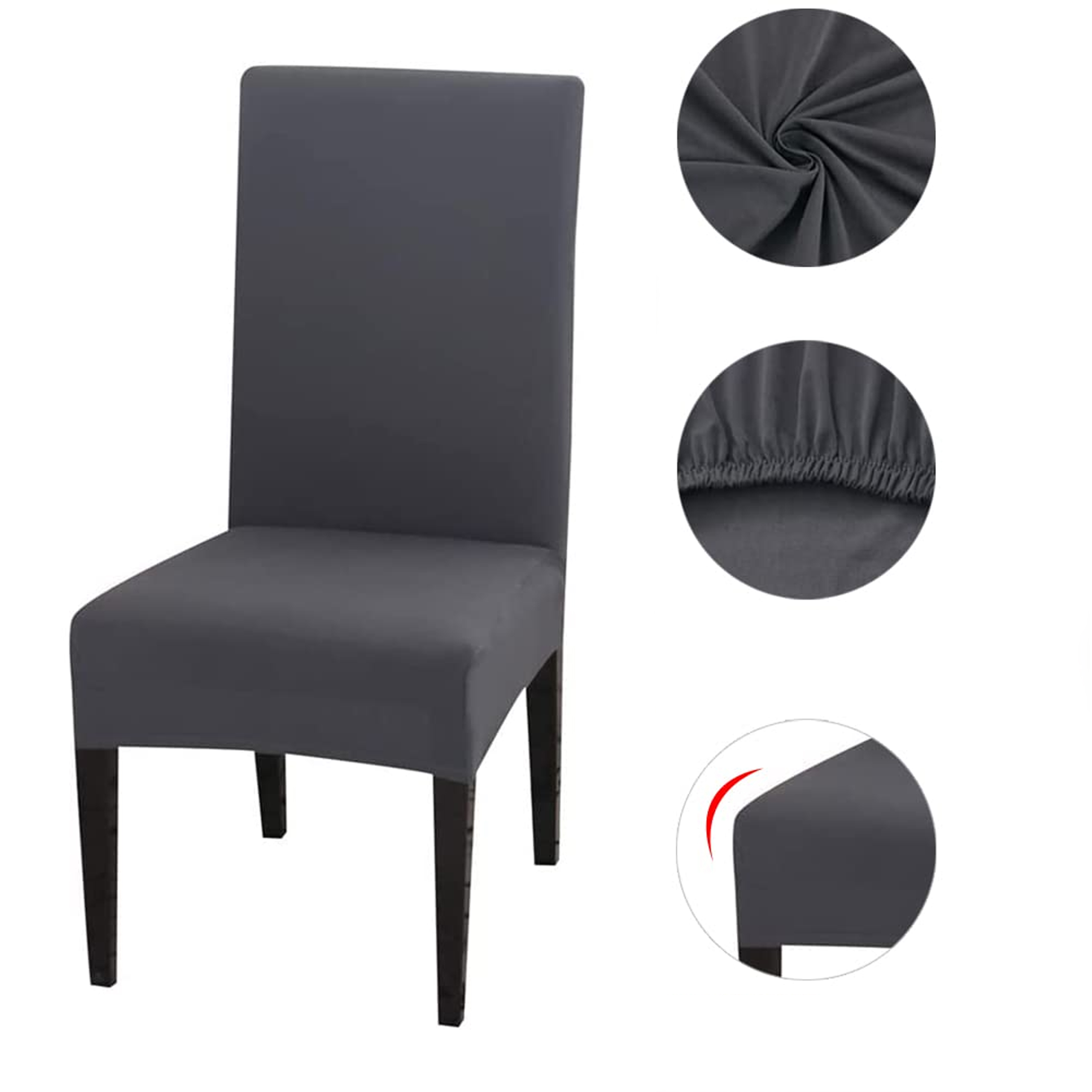 Pokrowiec na Krzesło Siedzisko Mocny Uniwersalny Elastyczny z Gumką Miękki