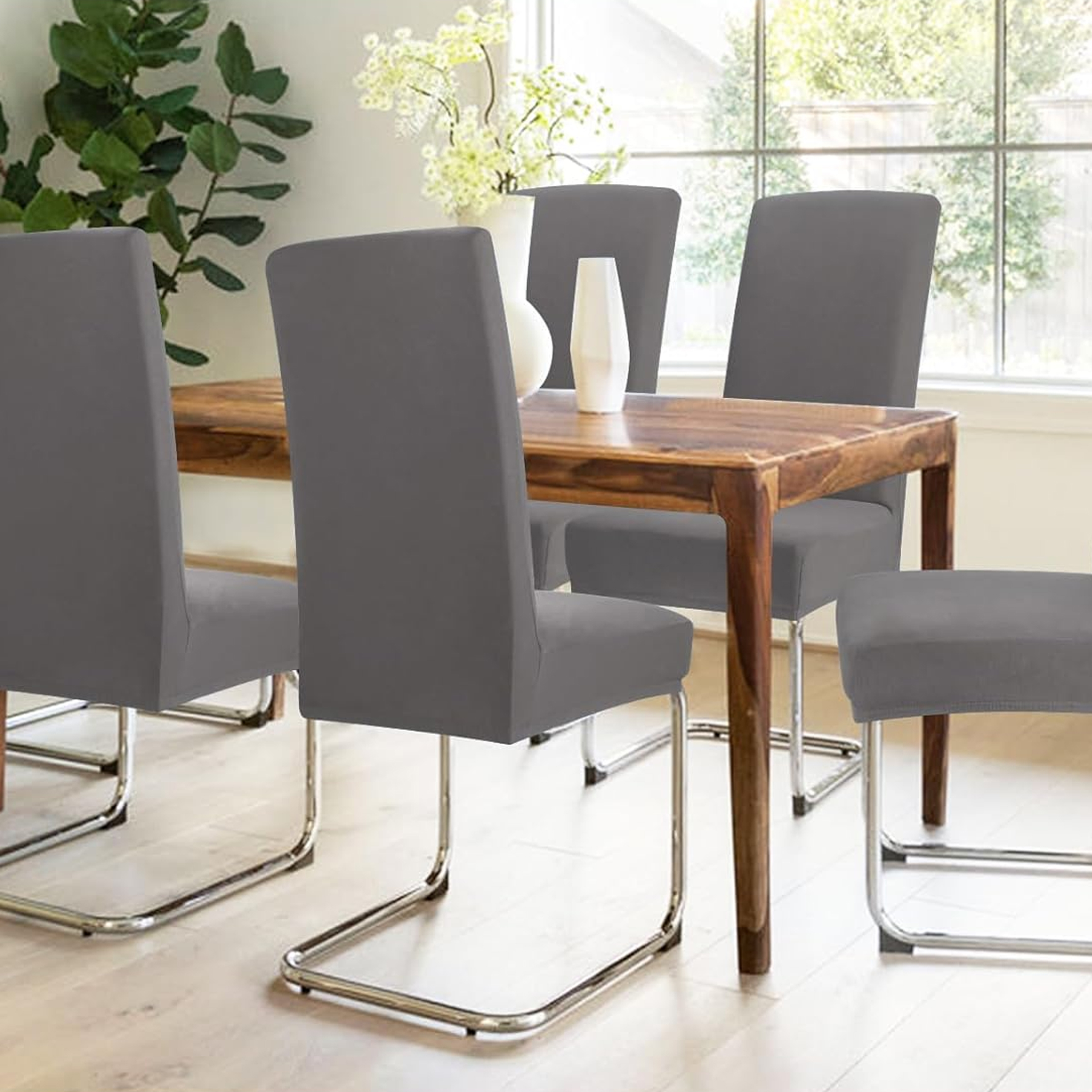 Pokrowiec na Krzesło Siedzisko Mocny Uniwersalny Elastyczny z Gumką Miękki - obrazek 9