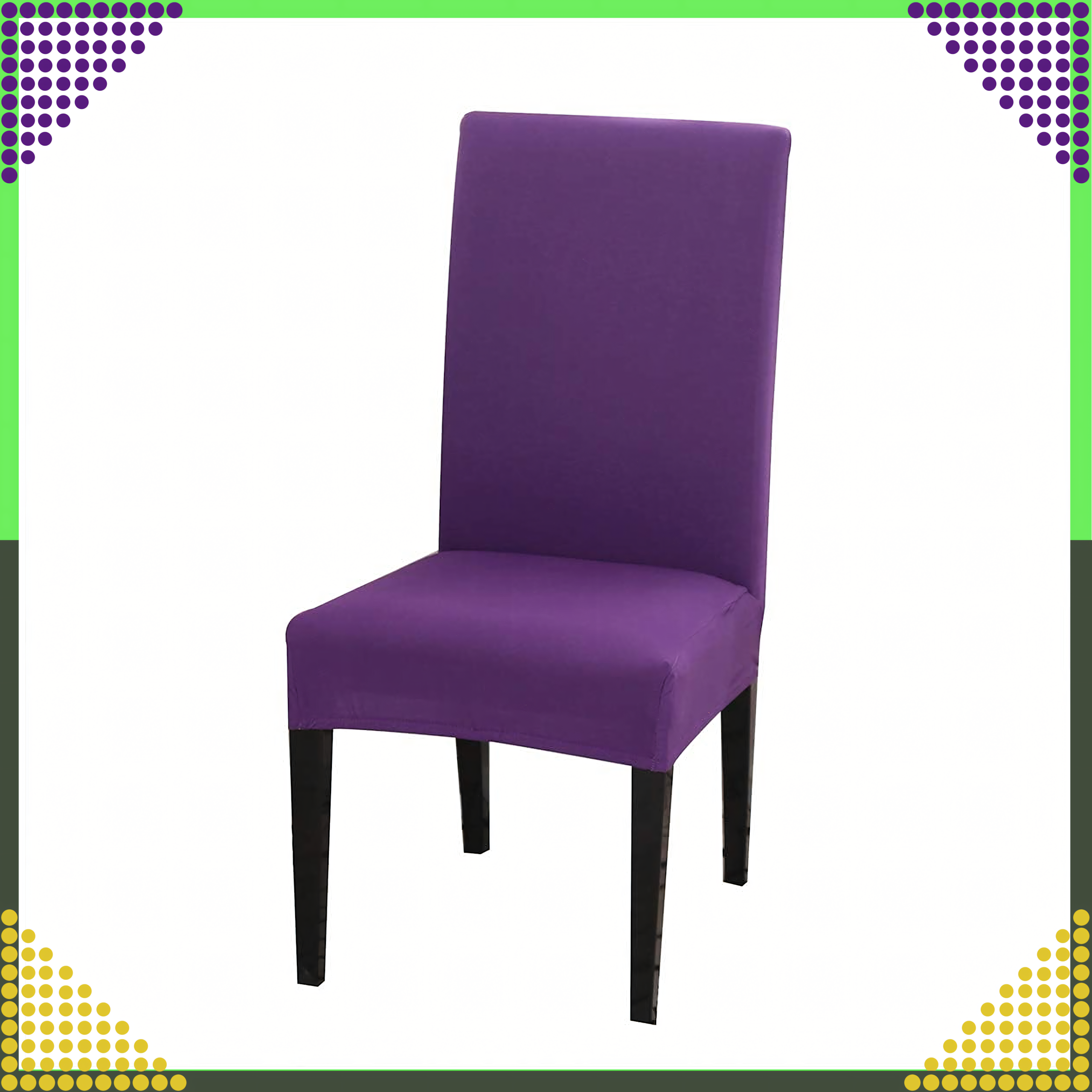 Pokrowiec na Krzeszło Siedzisko Mocny Uniwersalny Elastyczny z Gumką Miękki - obrazek 3