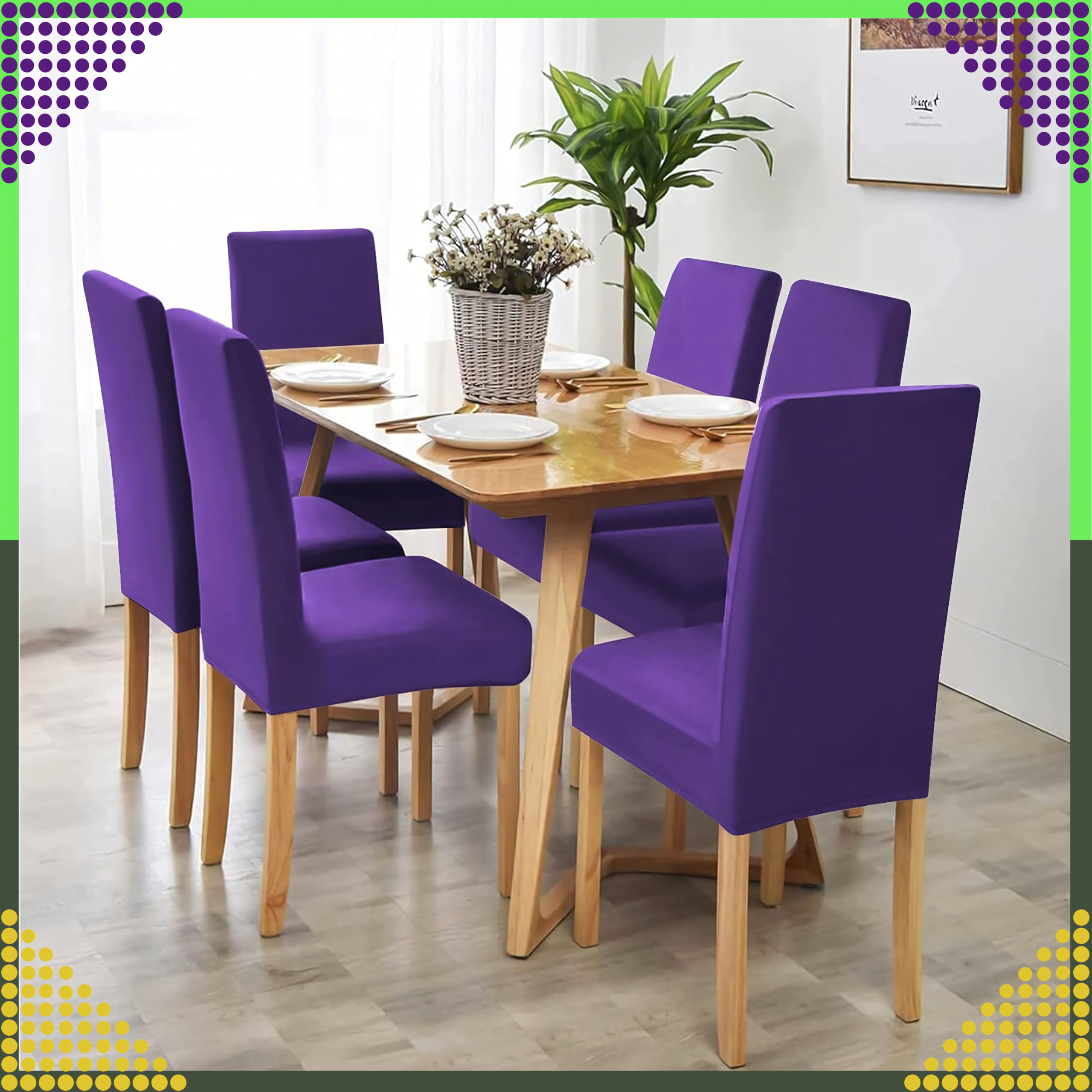 Pokrowiec na Krzeszło Siedzisko Mocny Uniwersalny Elastyczny z Gumką Miękki - obrazek 10