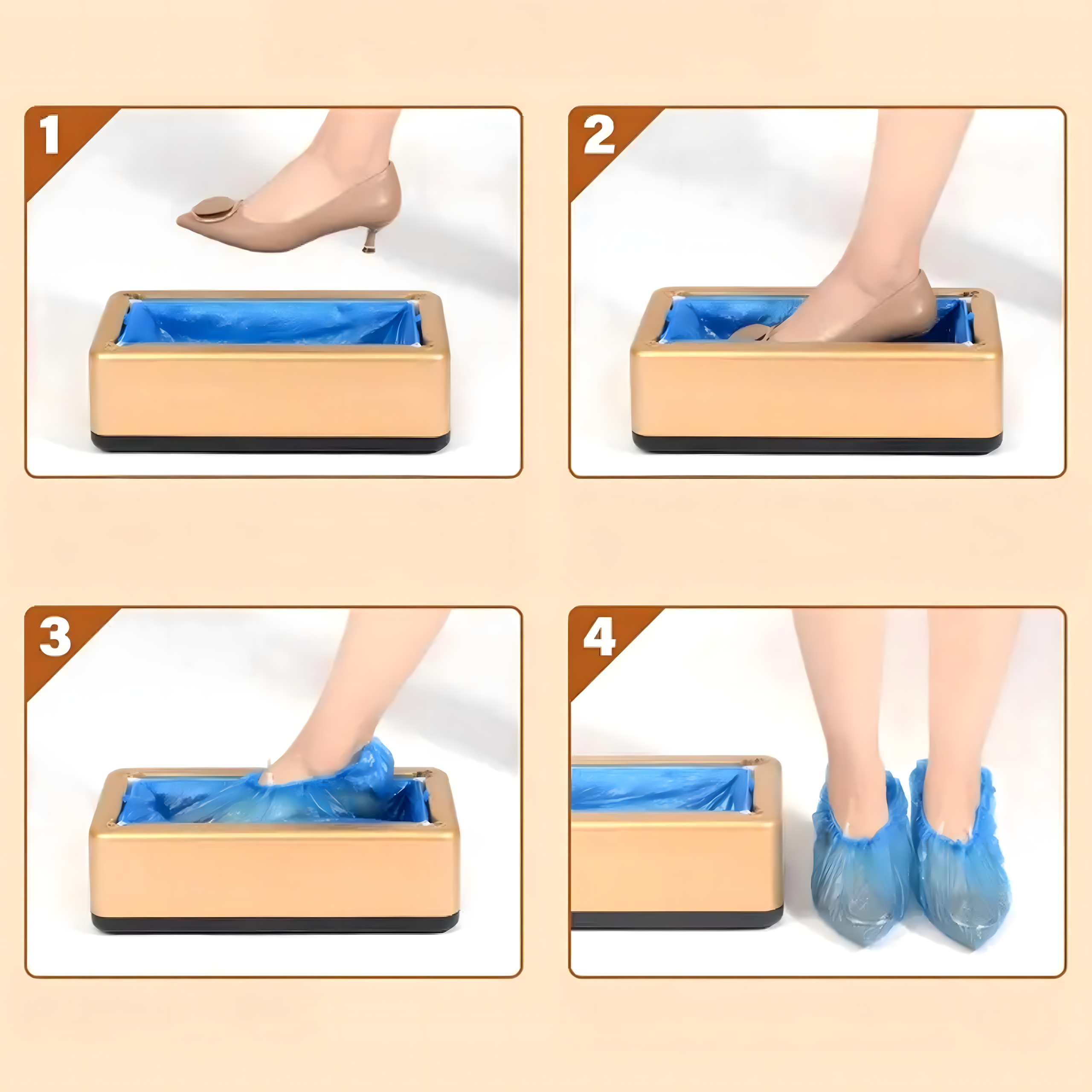 144x Automatyczny Dozownik Pojemnik Podajnik Ochraniaczy na Buty + 20 Worków - obrazek 5