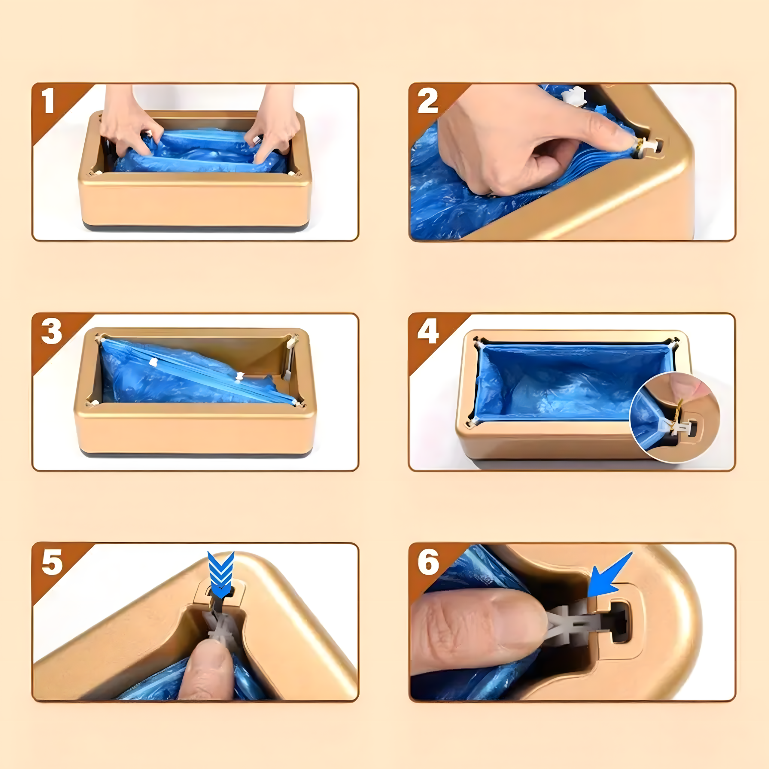 144x Automatyczny Dozownik Pojemnik Podajnik Ochraniaczy na Buty + 20 Worków - obrazek 6