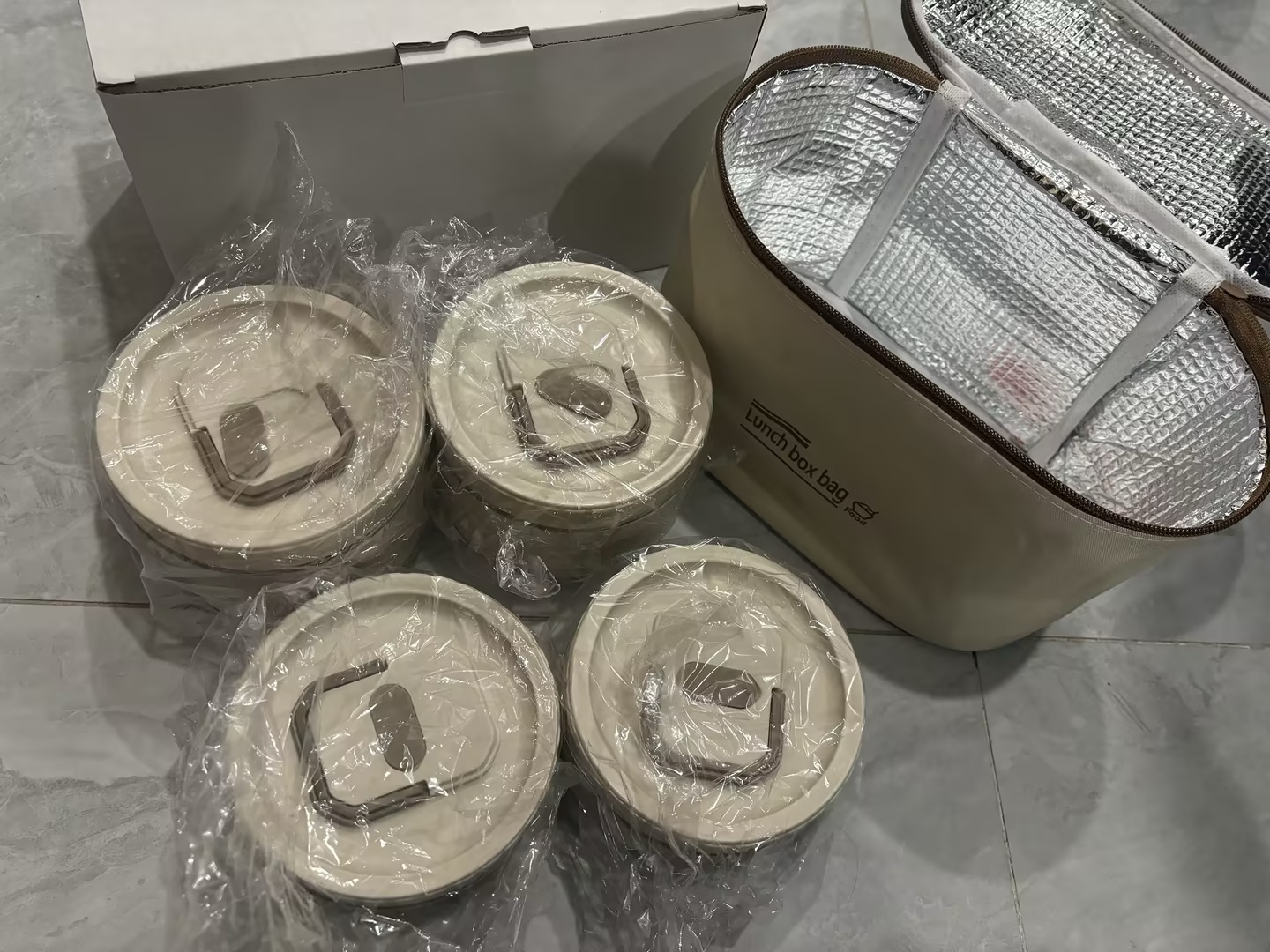 240x Zestaw Izolowanych Pojemników do Przechowywania Żywności LunchBox 4 szt - obrazek 3