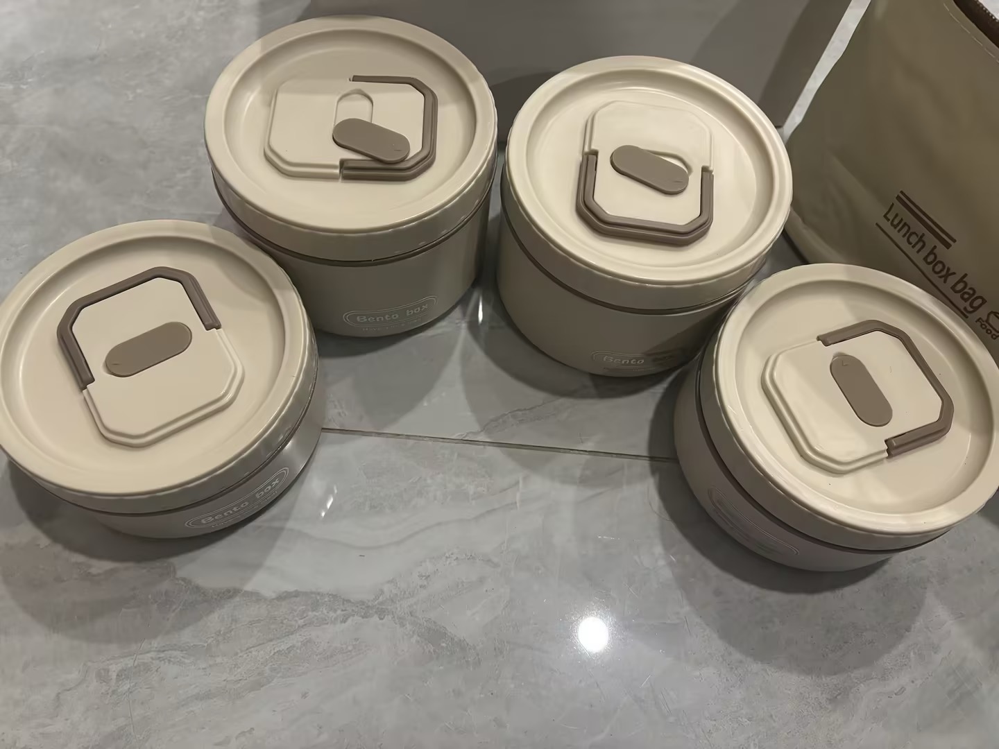 240x Zestaw Izolowanych Pojemników do Przechowywania Żywności LunchBox 4 szt - obrazek 5