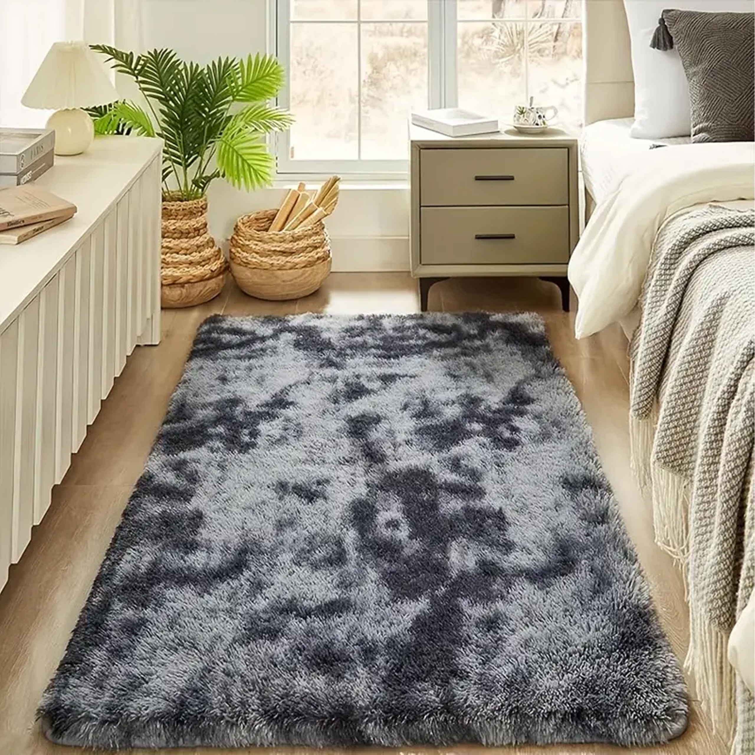Dywan Plusz Mięciutki Shaggy Gęsty Włochacz Puchaty do Salonu 120x80cm - obrazek 4