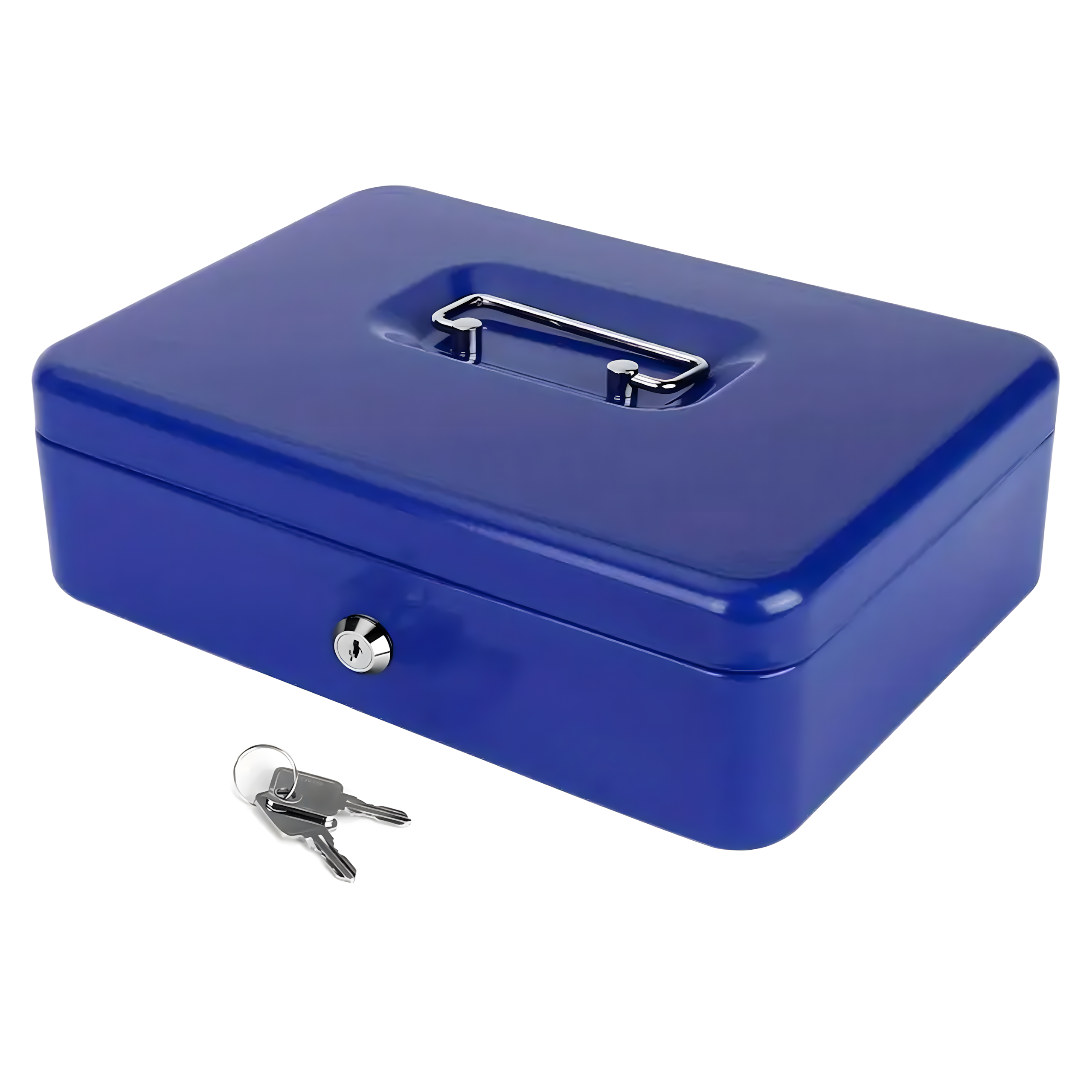 Kasetka na Pieniądze Monety Bilon Banknoty Sejf Metalowa na Klucze Duża