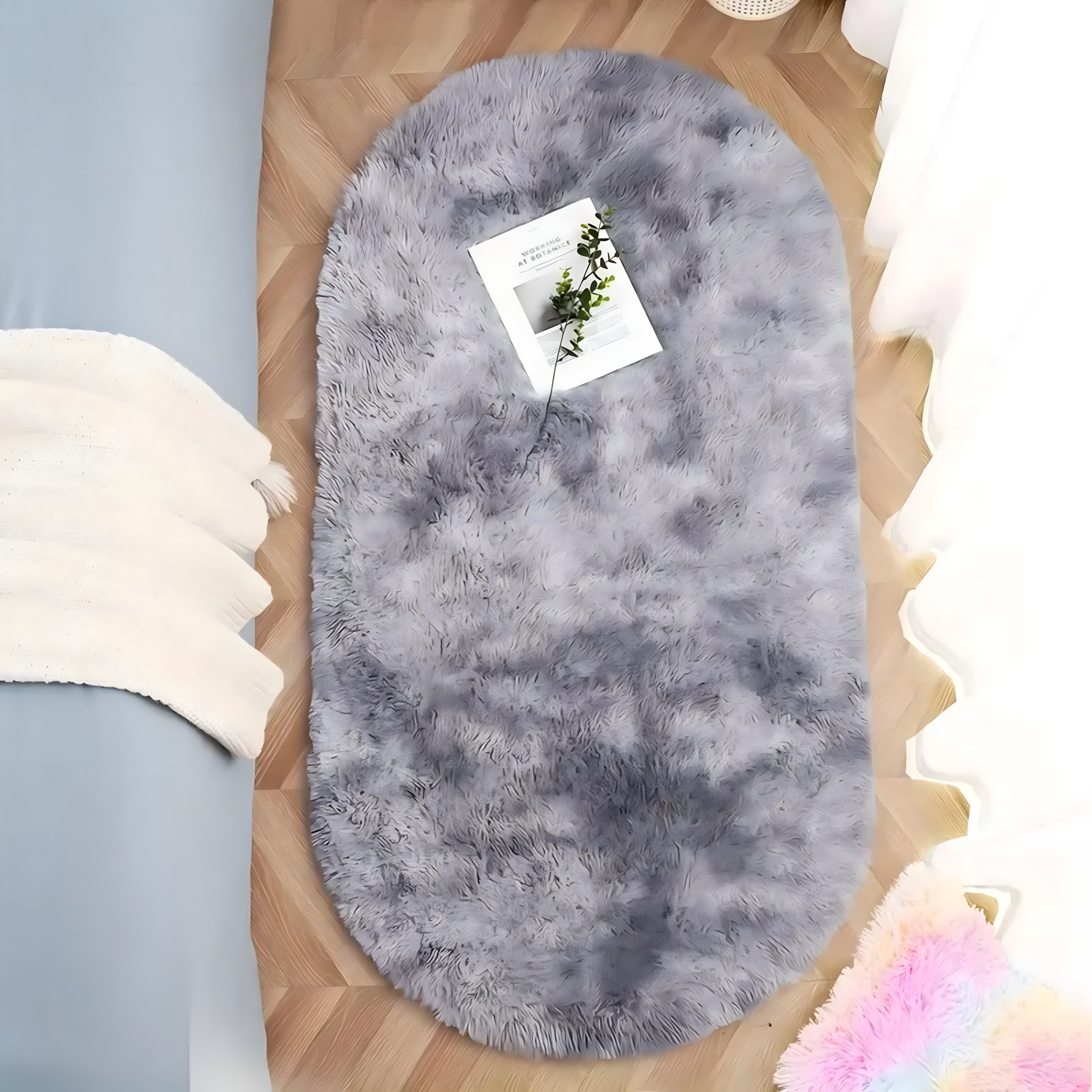 360x Dywan Plusz Mięciutki Shaggy Gęsty Włochacz Duży Puchaty do Salonu 160x60cm - obrazek 10