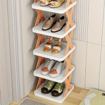 Modułowy Regał Stojak Szafka Wolnostojaca na Buty Obuwie 6 półek Składany