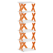 Modułowy Regał Stojak Szafka Wolnostojaca na Buty Obuwie 6 półek Składany