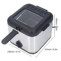 96x Frytkownica Tradycyjna Deep fryer Olejowa 2,5L do Frytek Ryb Mocna 1000W