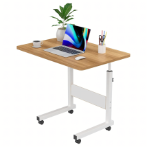 80x Stolik Biurko pod Laptopa Łóżko na Kółkach Regulowana Wysokość Mobilny