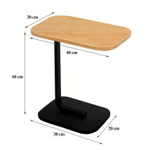 200x Stolik Kawowy na Kawę Boczny w Kształcie Litery C Nowoczesny do Salonu