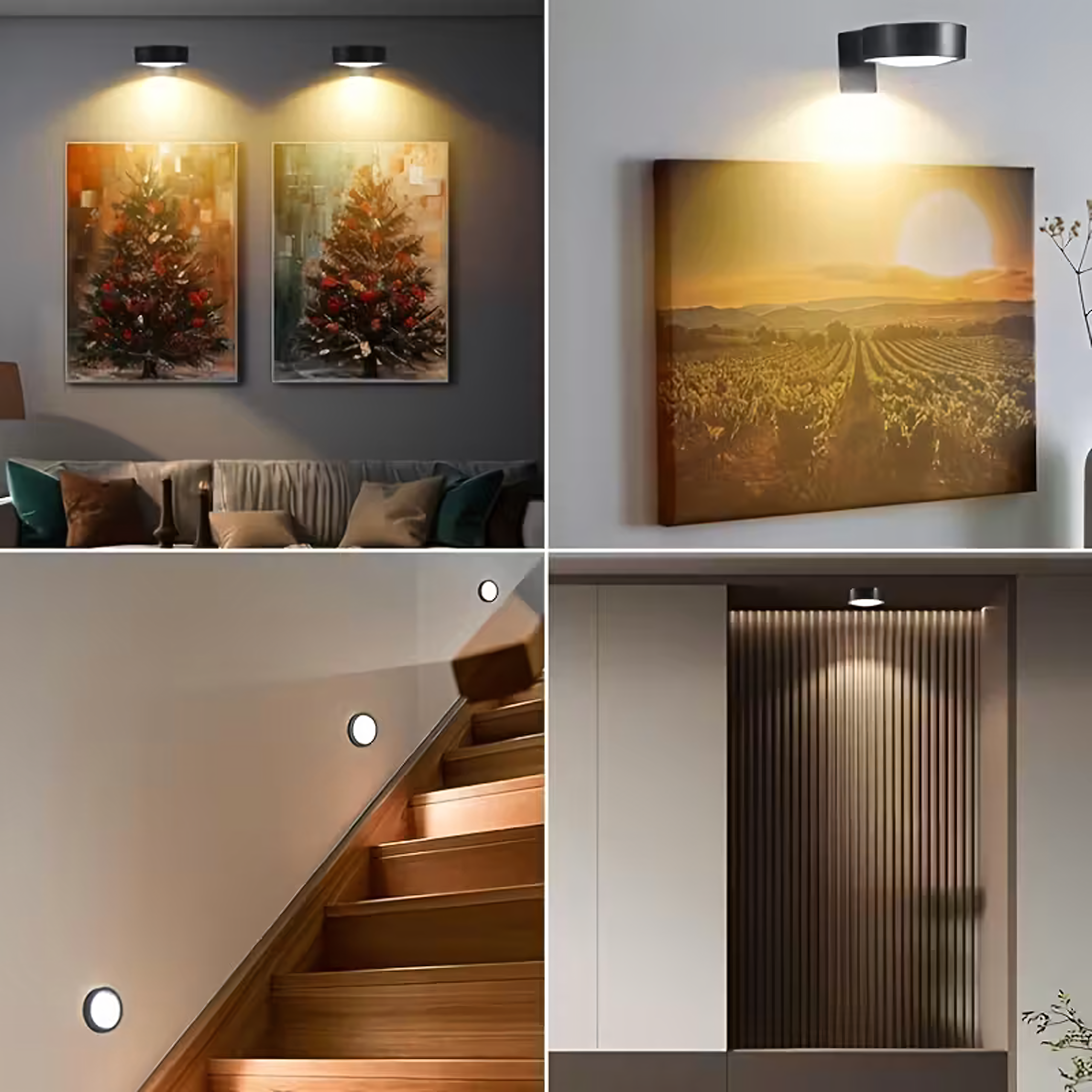 Lampa Led Magnetyczna Bezprzewodowa Klinkiet Ścienna do Obrazów Pilot - obrazek 7