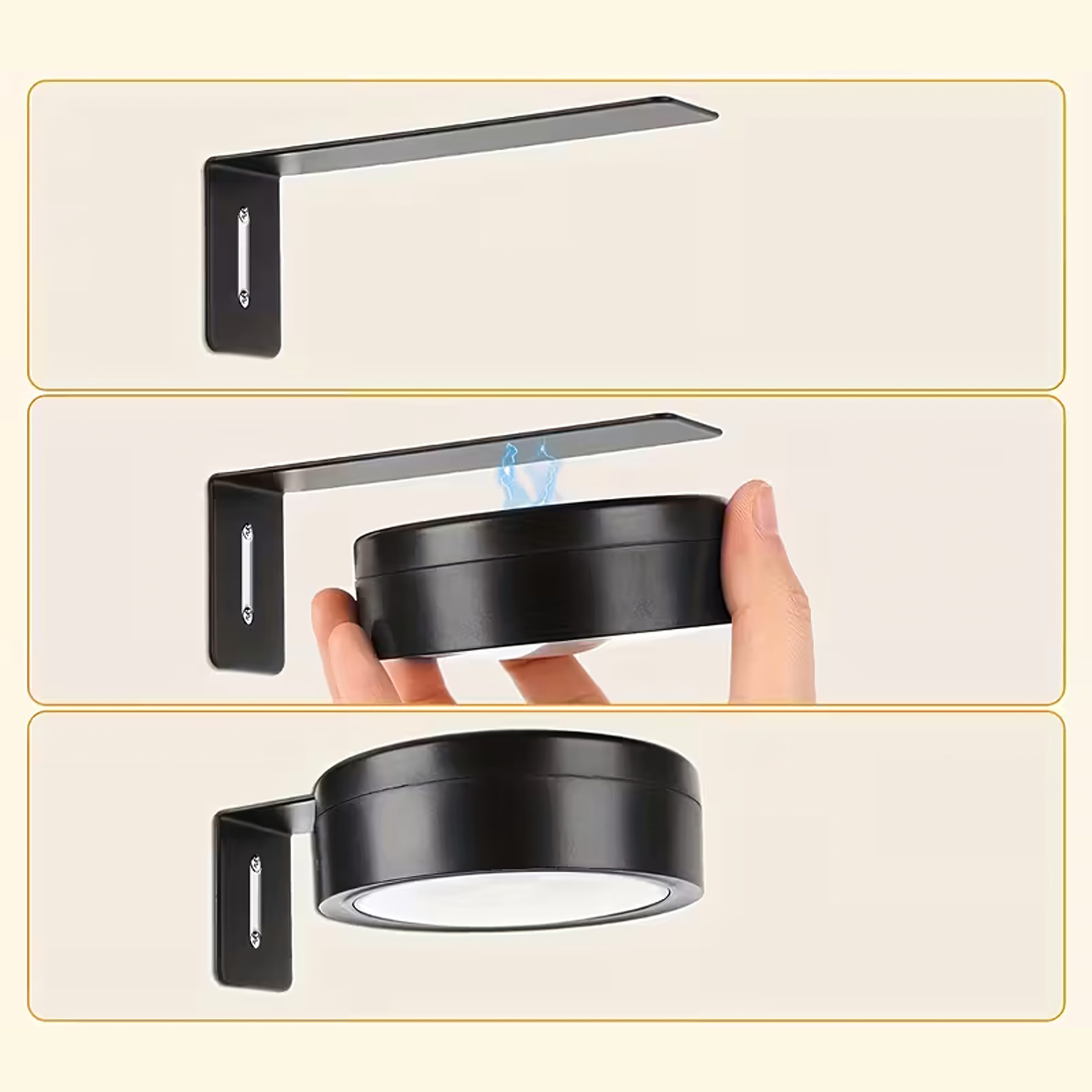 Lampa Led Magnetyczna Bezprzewodowa Klinkiet Ścienna do Obrazów Pilot - obrazek 10