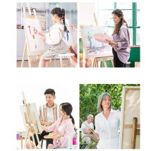 MALOWANIE PO NUMERACH OBRAZ Z RAMĄ DIY ZESTAW PĘDZLE FARBY PŁÓTNO 30×40