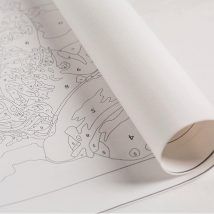 MALOWANIE PO NUMERACH OBRAZ Z RAMĄ ZESTAW PĘDZLE FARBY 30×30 DLA DZIECI