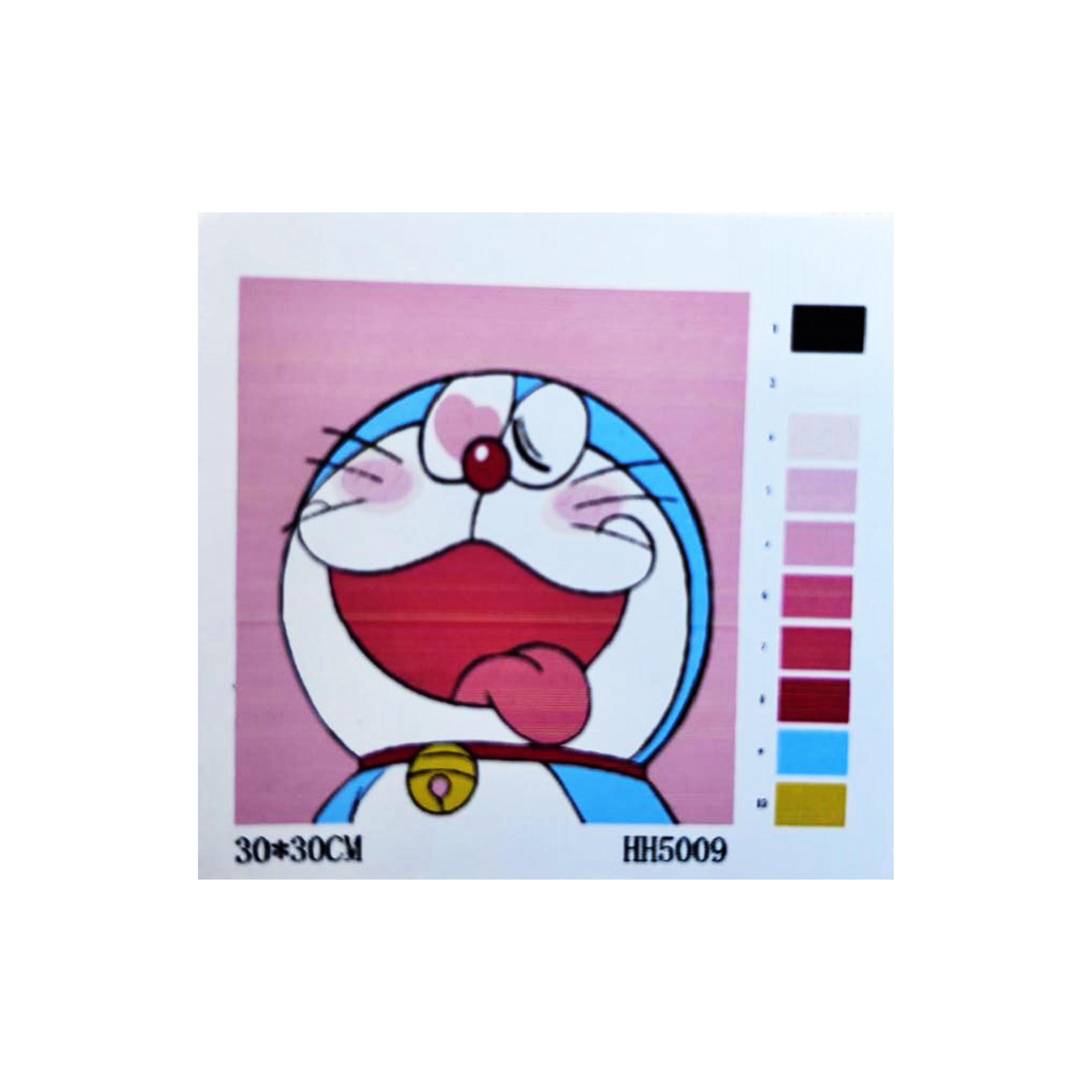 MALOWANIE PO NUMERACH OBRAZ Z RAMĄ ZESTAW PĘDZLE FARBY 30x30 DLA DZIECI - obrazek 11