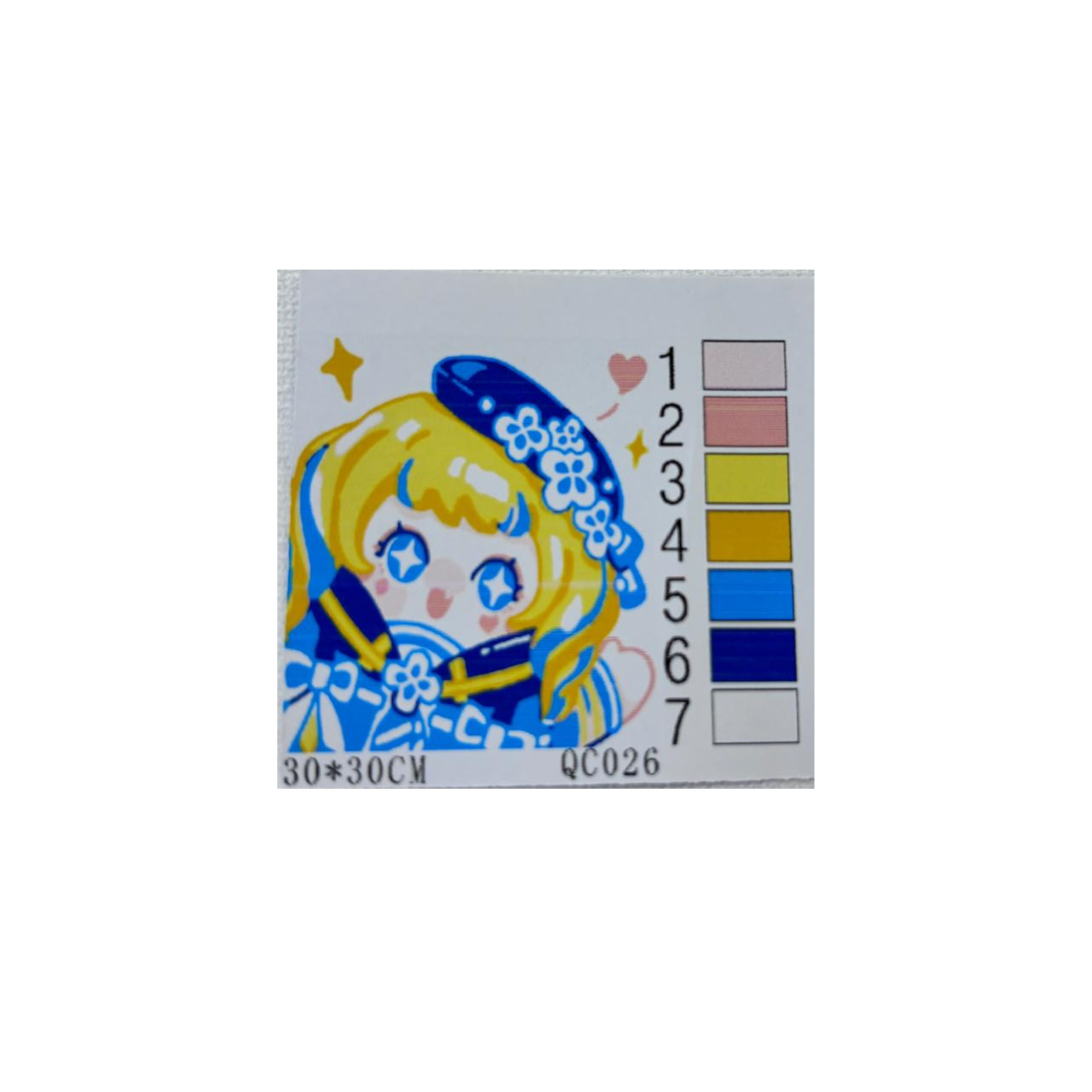 MALOWANIE PO NUMERACH OBRAZ Z RAMĄ ZESTAW PĘDZLE FARBY 30x30 DLA DZIECI - obrazek 9