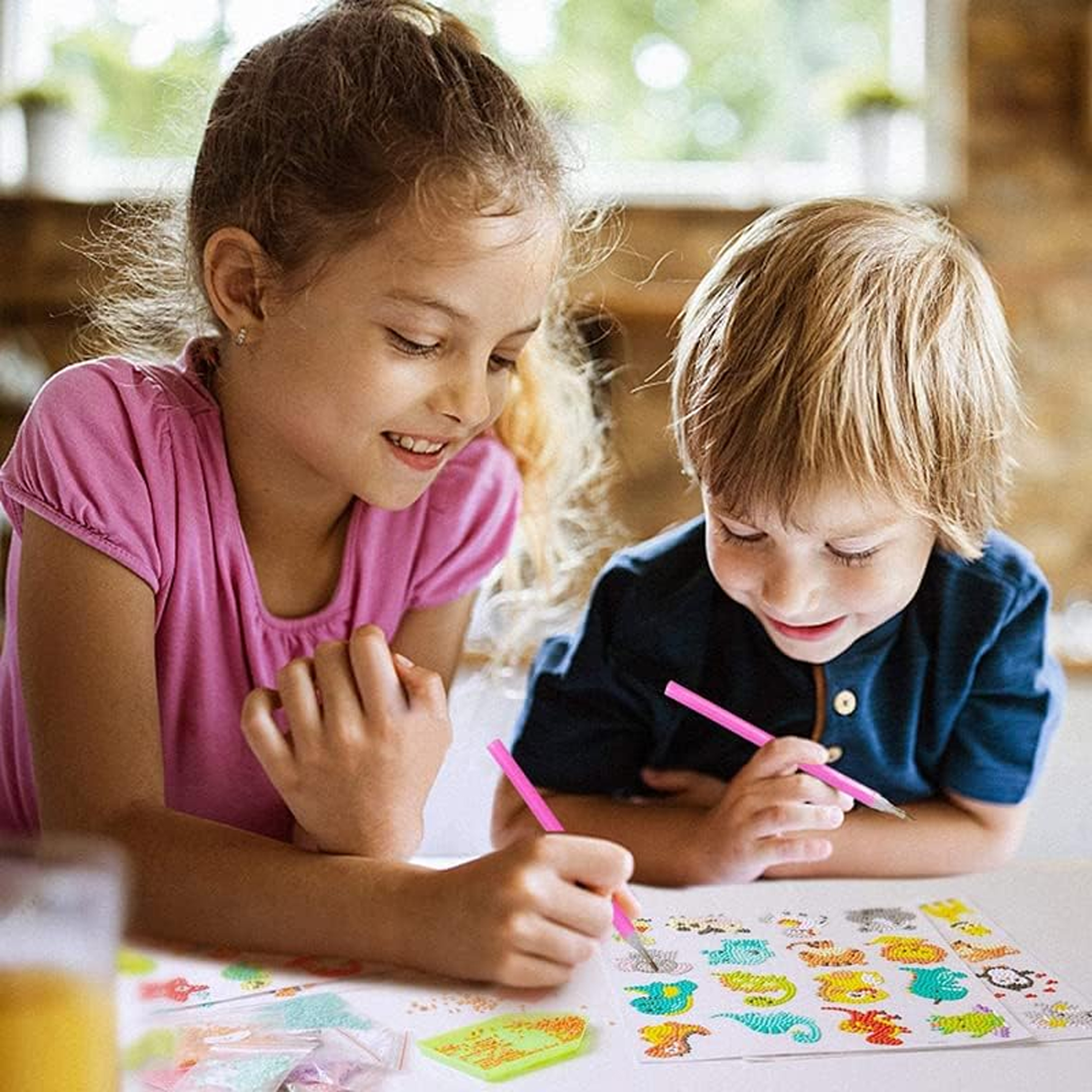 HAFT DIAMENTOWY NAKLEJKI DIAMENTOWE 5D MOZAIKA WYKLEJANKA DLA DZIECI ZESTAW - obrazek 9