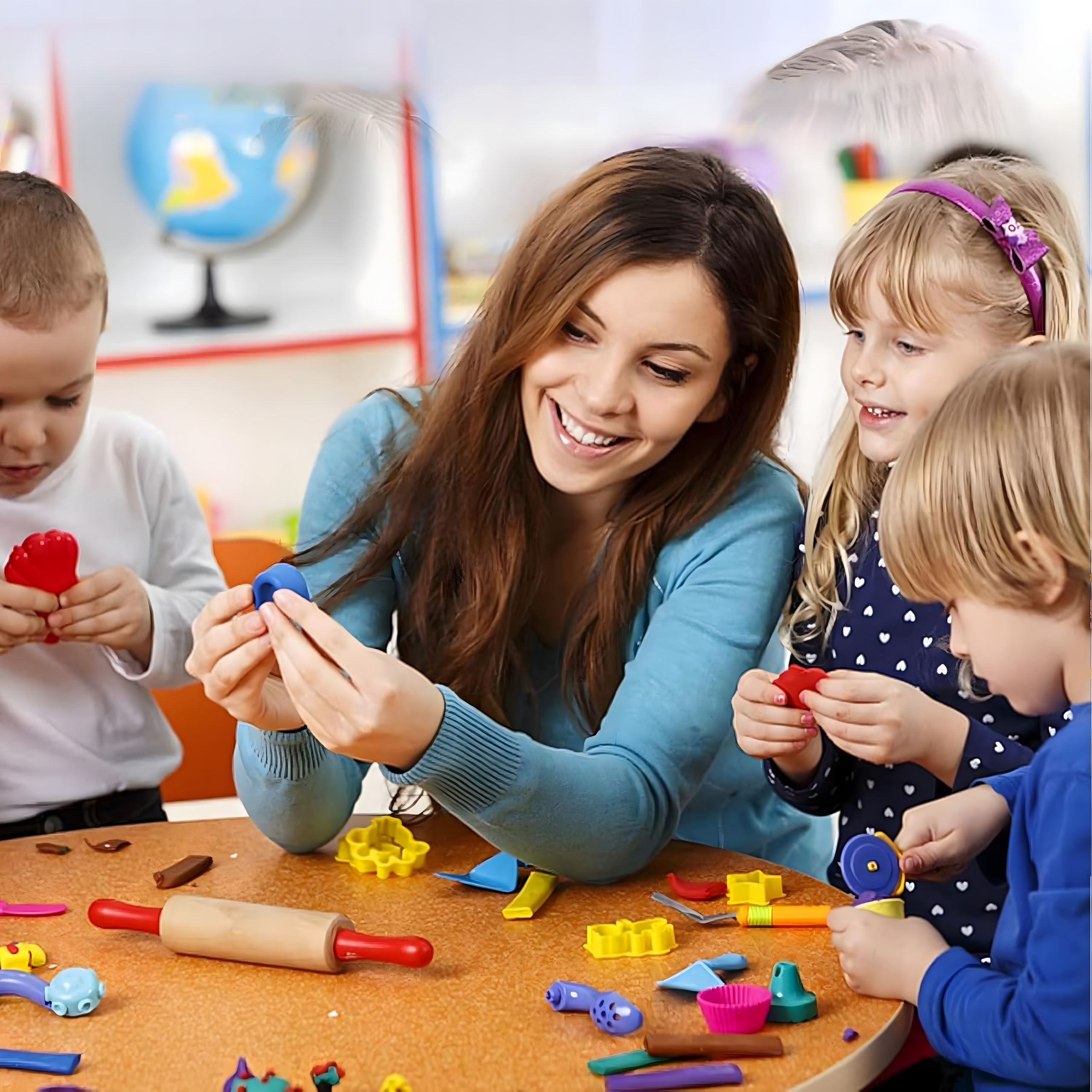 Piankolina 36szt Ciastolina Glina Pianka + Nożyki Magiczna Masa Plastyczna - obrazek 3