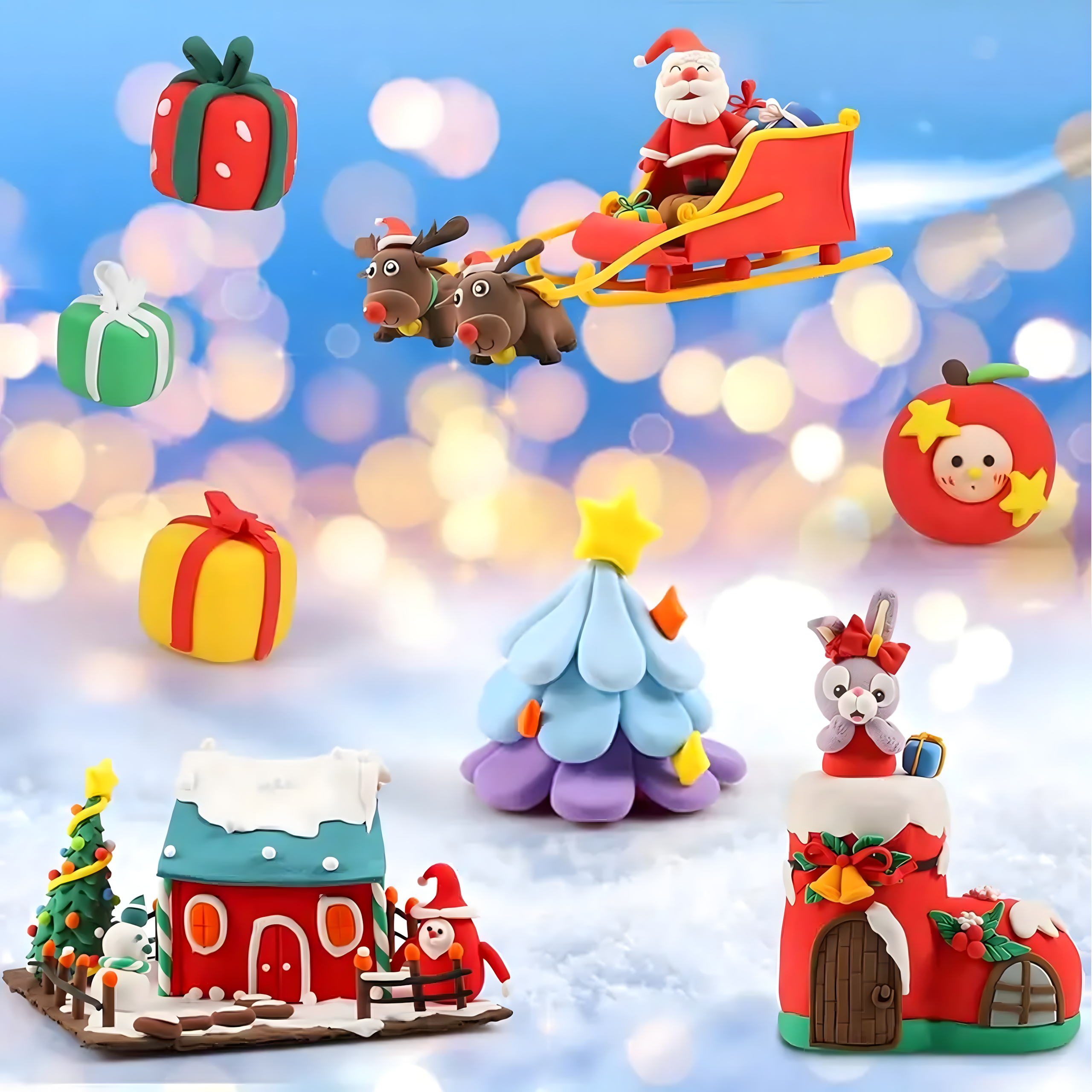 Piankolina 36szt Ciastolina Glina Pianka + Nożyki Magiczna Masa Plastyczna - obrazek 6