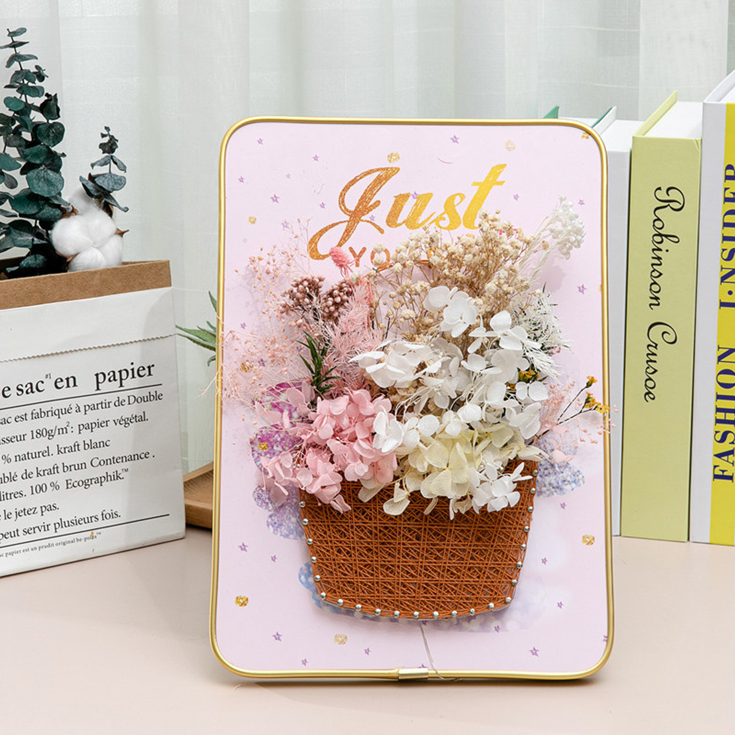 ZESTAW KREATYWNY DO STRING ART PRZEPLATANKA HAFT OBRAZ LED W RAMCE 21x30 CM - obrazek 8