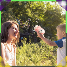 Pistolet na Bańki Maszyna do Baniek Mydlanych Generator Akcesoria Płyn