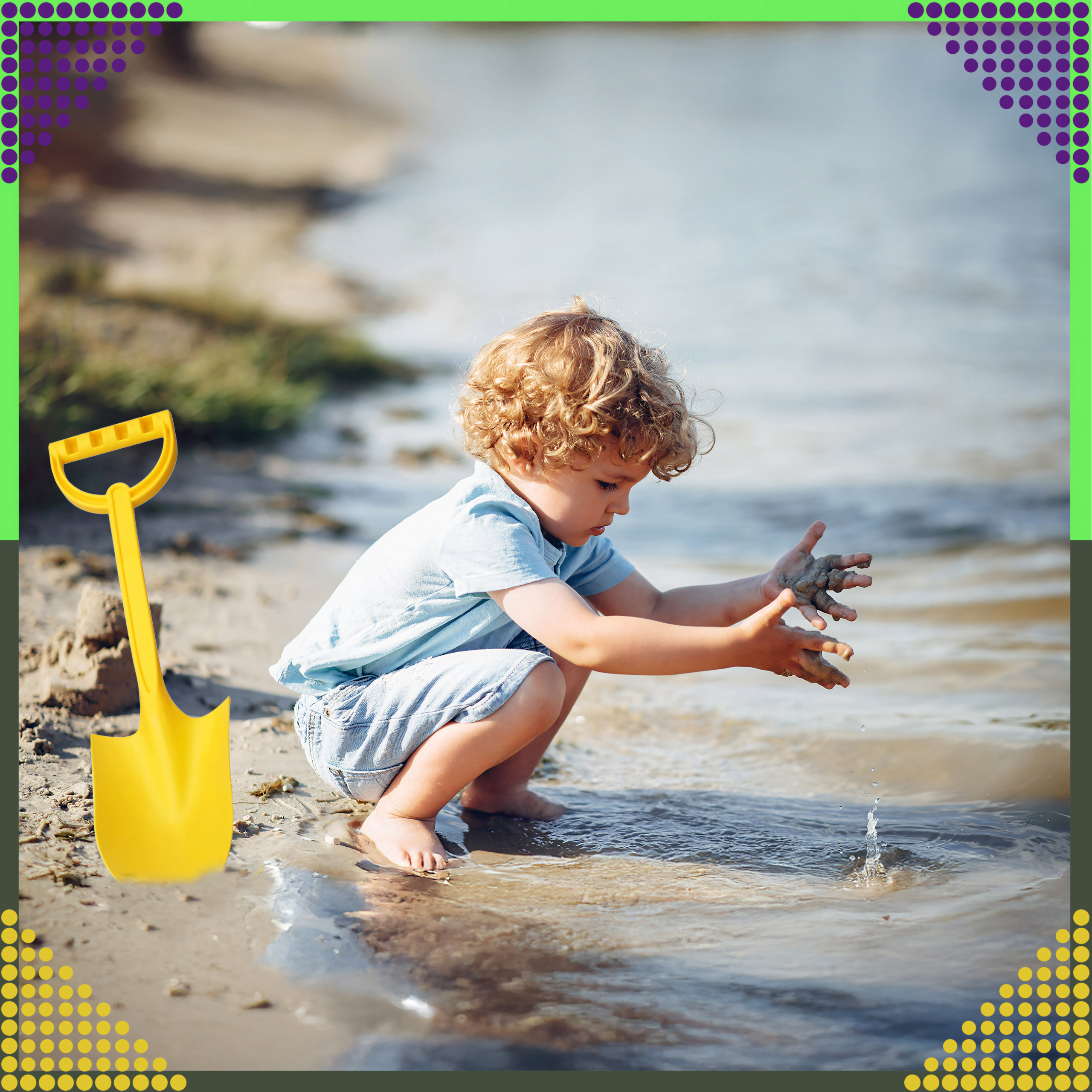 Łopatka Łopata Szpadel do Piasku na Plażę Piaskownice Mocna duża 51 cm - obrazek 11