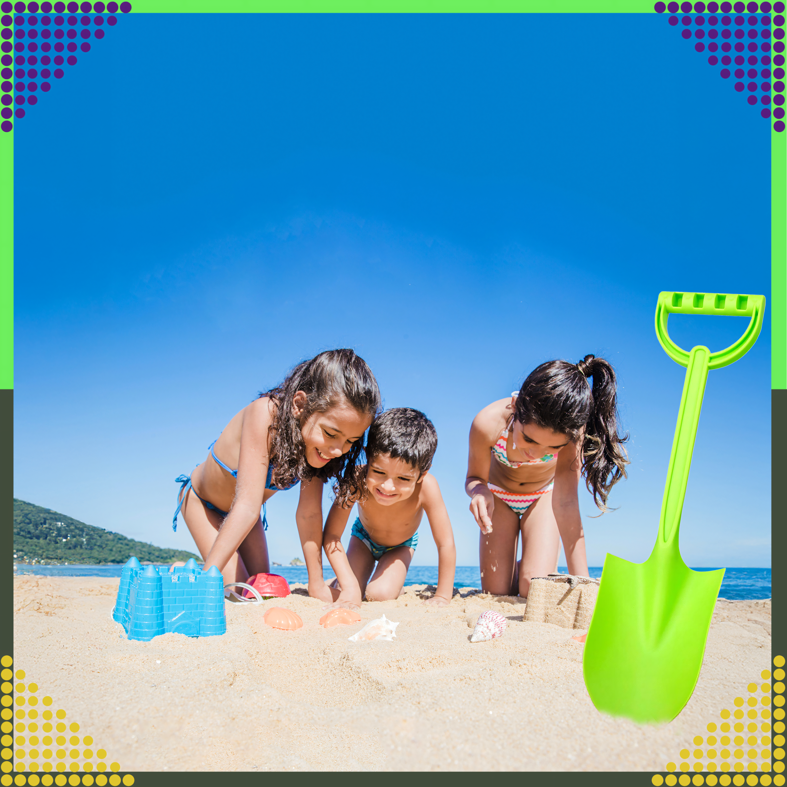 Łopatka Łopata Szpadel do Piasku na Plażę Piaskownice Mocna duża XXL 64 cm - obrazek 11