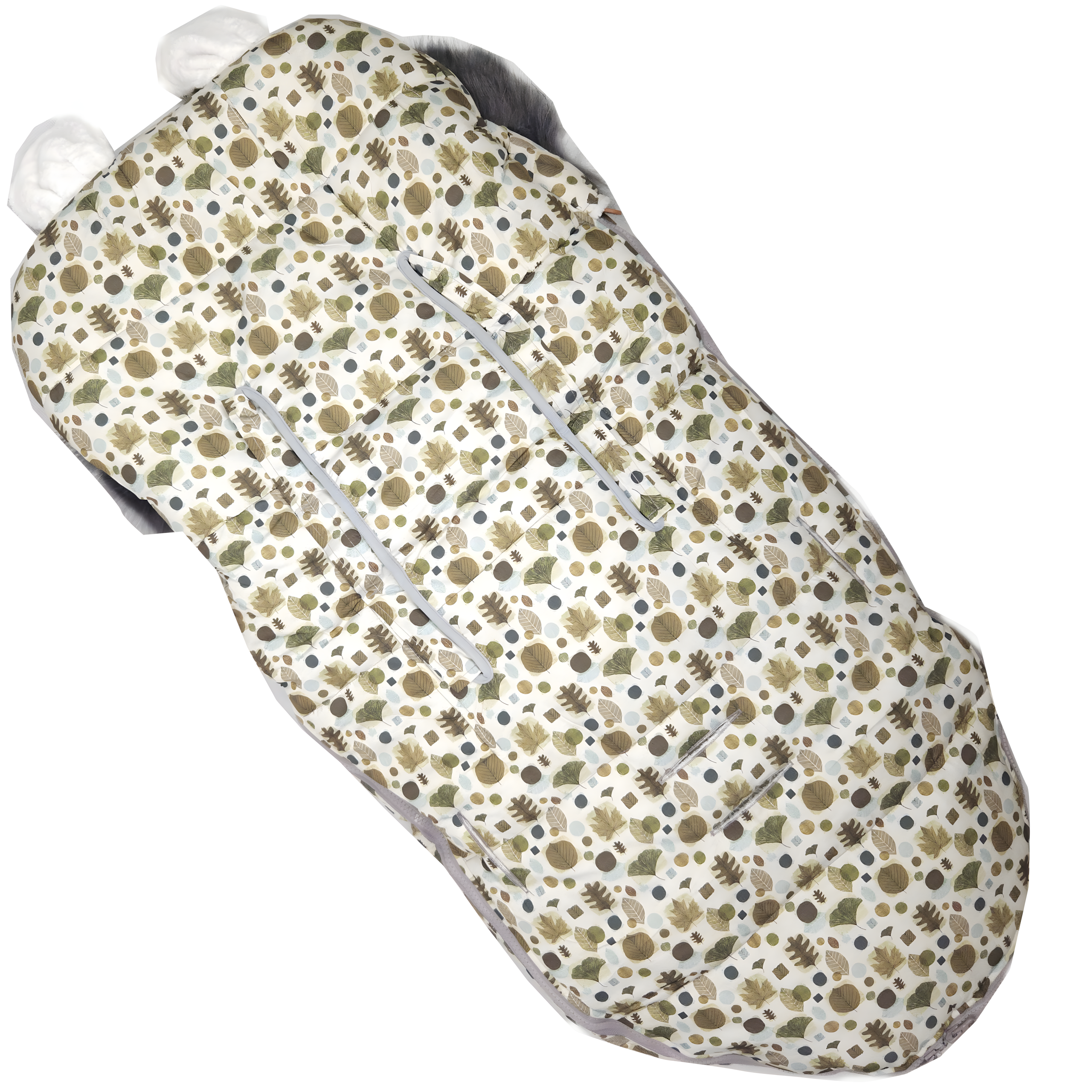 ŚPIWOREK WÓZKA FOTELIKA SANEK Z USZAMI FUTERKO OCIEPLANY NIEMOWLĘCY 100 CM - obrazek 8