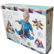 Klocki Magnetyczne Edukacyjne Kreatywne Magnetic Sticks 27 Elementów