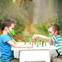 GRA ZRĘCZNOŚCIOWA SZYBKI JĘZYK ŻABA ZŁAP OWADA ŻABKA ZESTAW DLA 4 OSÓB