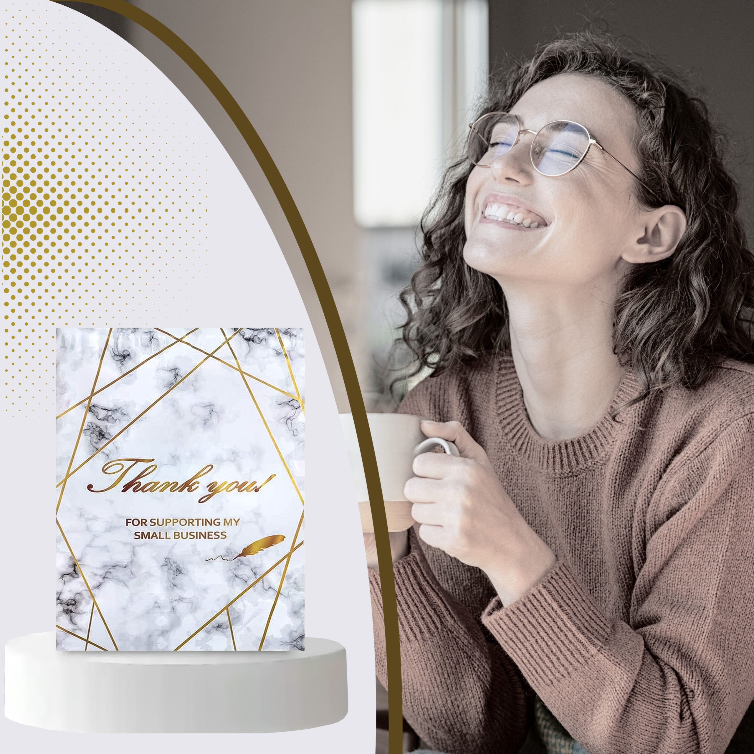 FOLIOPAKI KURIERSKIE MOCNE 255x370 ZŁOTY MARMUR THANK YOU 50szt - obrazek 6
