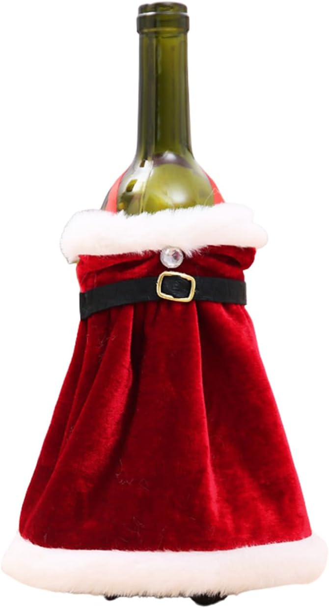 ŚWIĄTECZNY POKROWIEC NA WINO BUTELKĘ ETUI ŚWIĄTECZNE UBRANKO KOSTIUM - obrazek 9