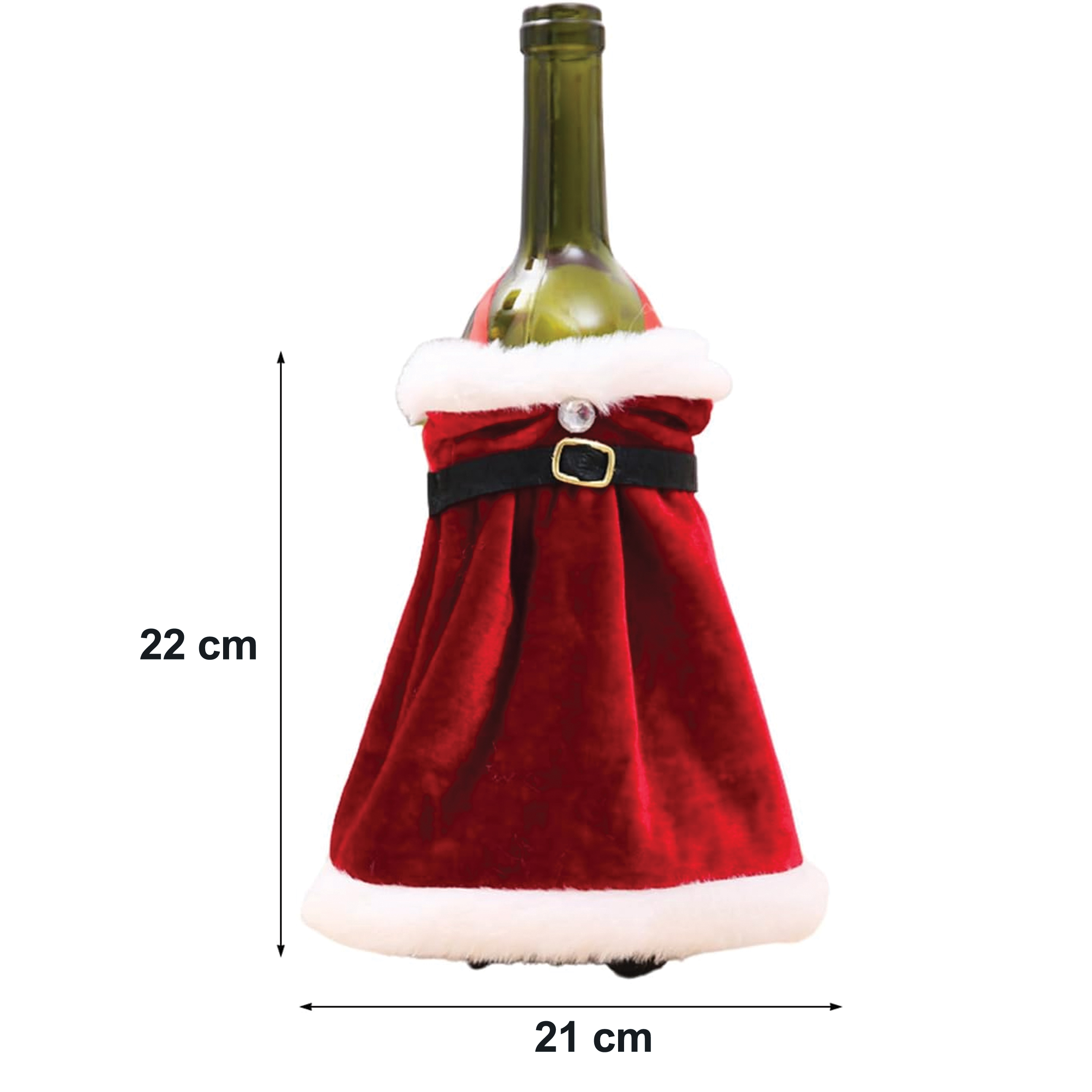 ŚWIĄTECZNY POKROWIEC NA WINO BUTELKĘ ETUI ŚWIĄTECZNE UBRANKO KOSTIUM - obrazek 10