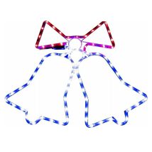 Lampki Świąteczne Dzwonki 72 Led Zewnętrzne XXL Choinkowe Ozdoba Wisząca