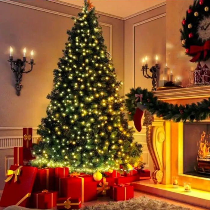 Lampki Świąteczne 500 Led Choinkowe Dekoracyjne IP44 Zewnętrzne 32m Ciepłe - obrazek 10