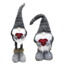 Skrzat Świąteczny Krasnal Regulowany Teleskopowe Nogi Gnom 42-52 Dekoracja